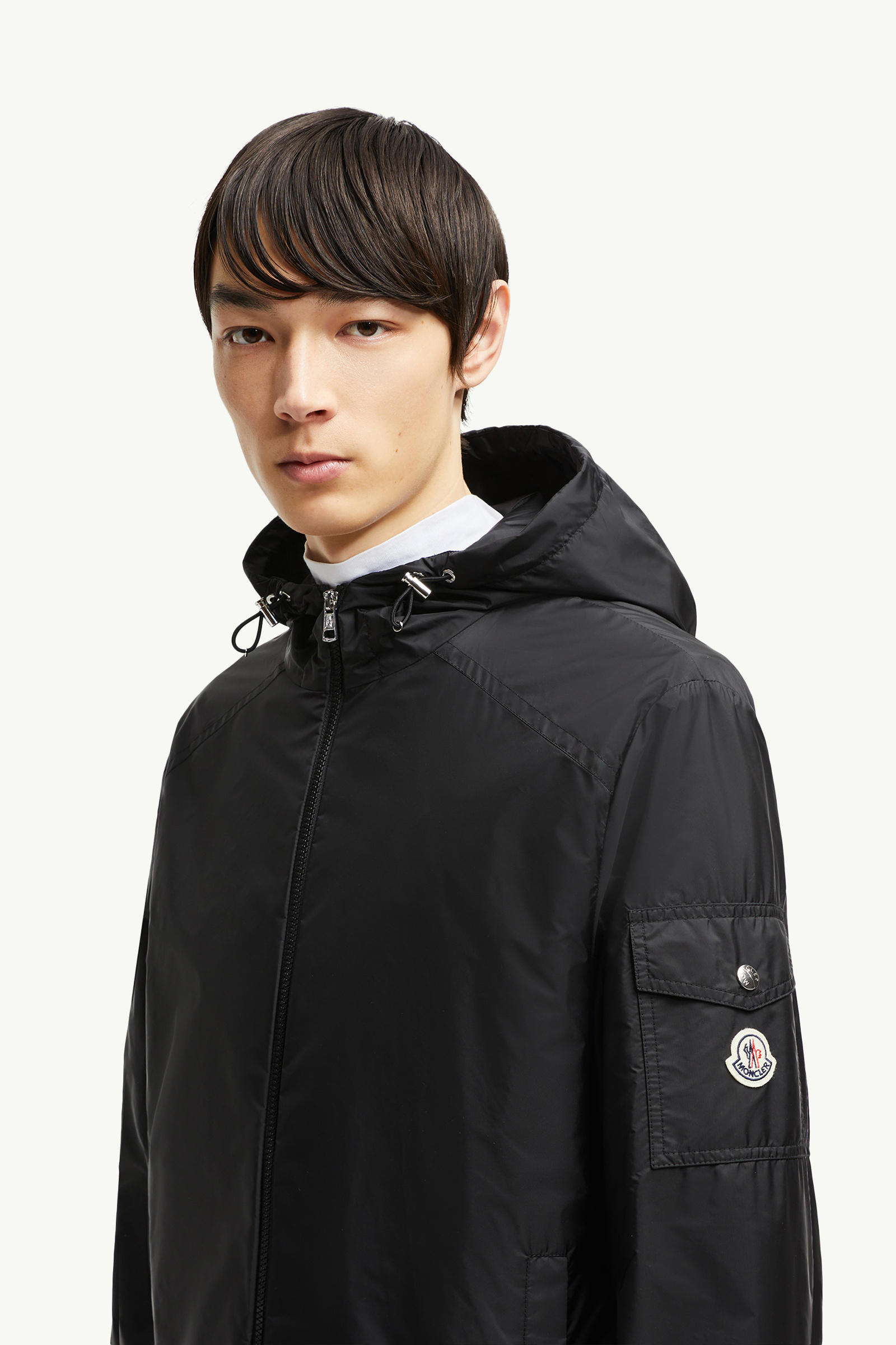 Etiache Hooded Rain Jacket Men Black Moncler 1