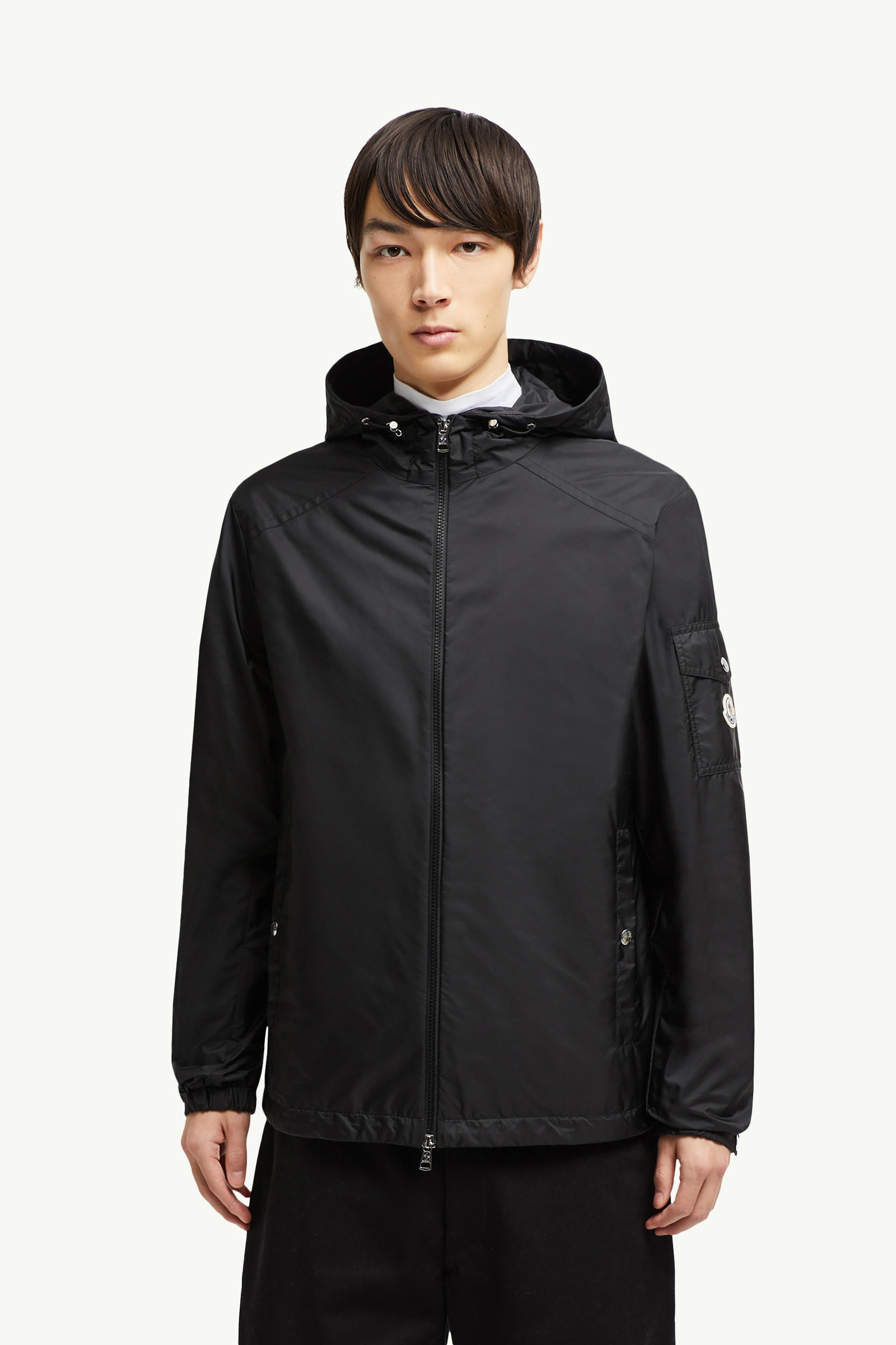 Etiache Hooded Rain Jacket Men Black Moncler 3