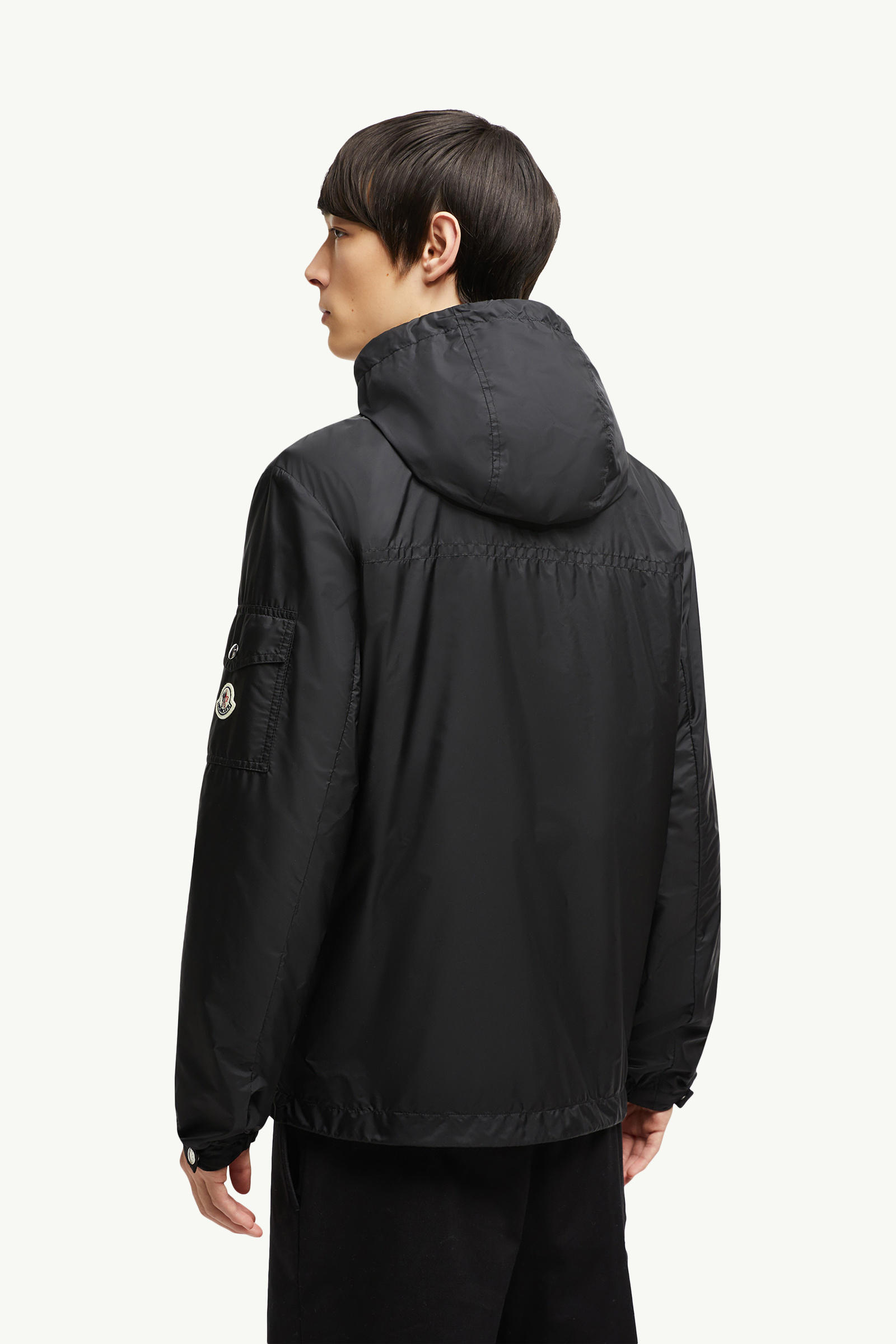 Etiache Hooded Rain Jacket Men Black Moncler 4