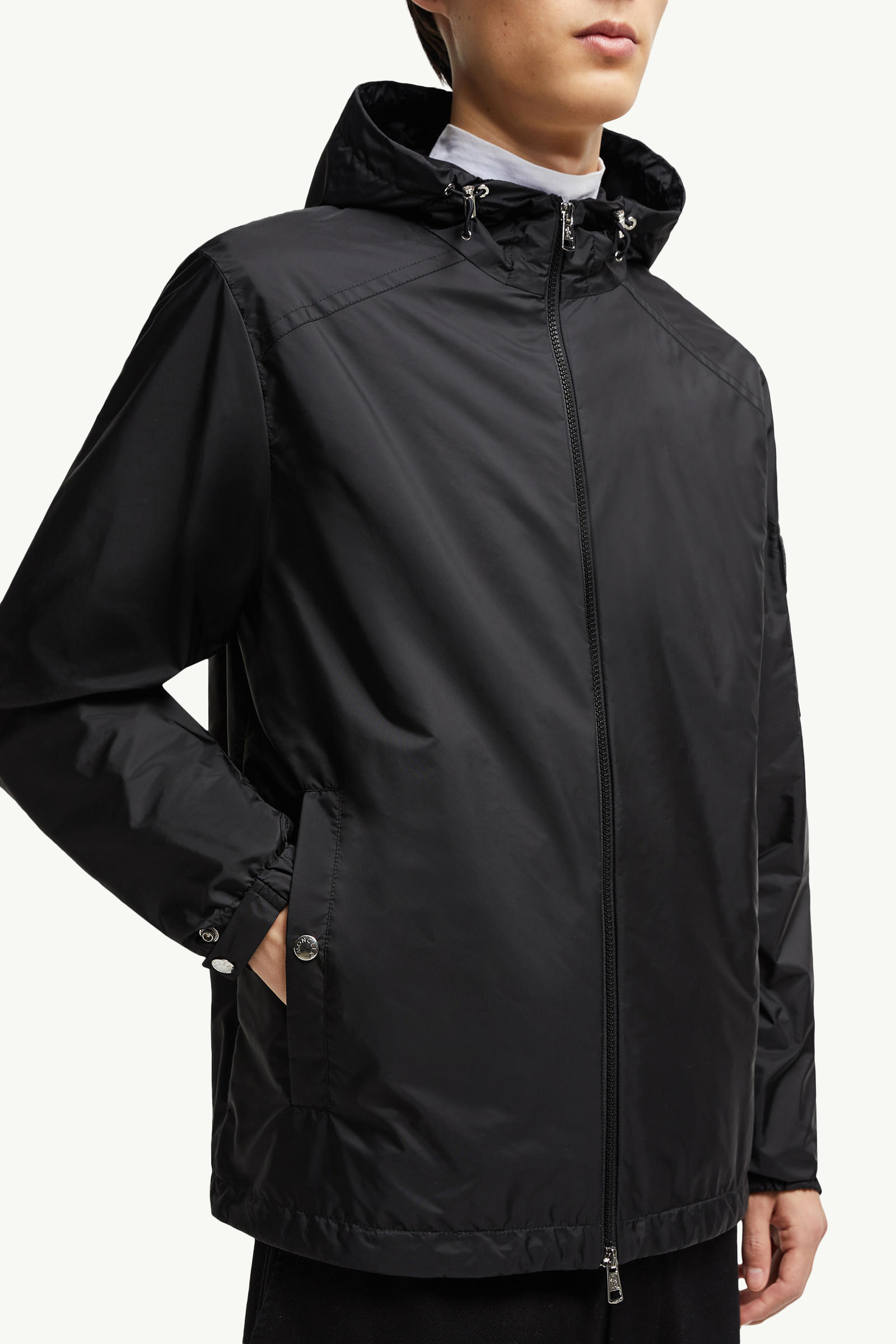 Etiache Hooded Rain Jacket Men Black Moncler 5