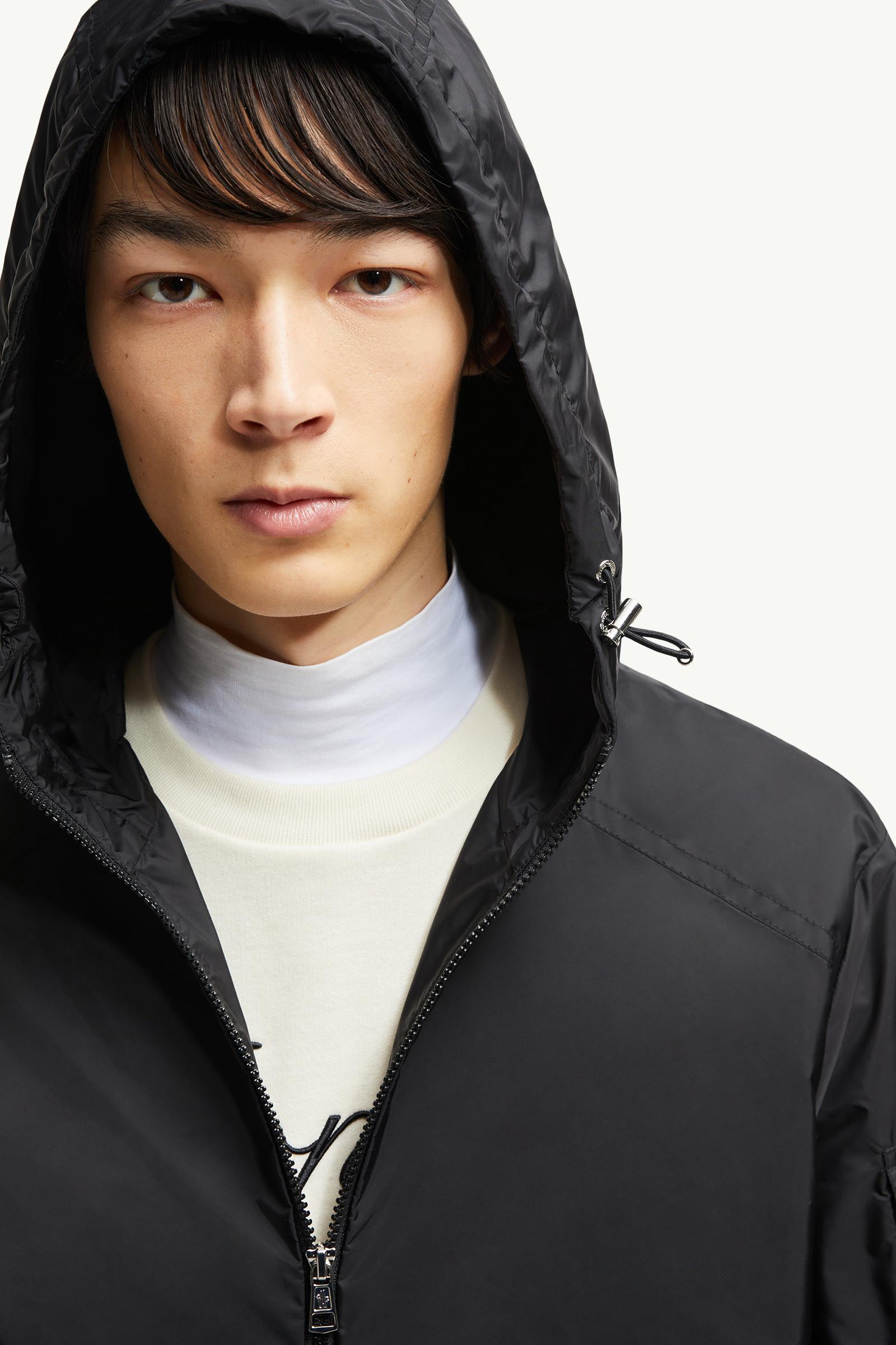 Black Etiache Hooded Rain Jacket - Windbreakers & Raincoats