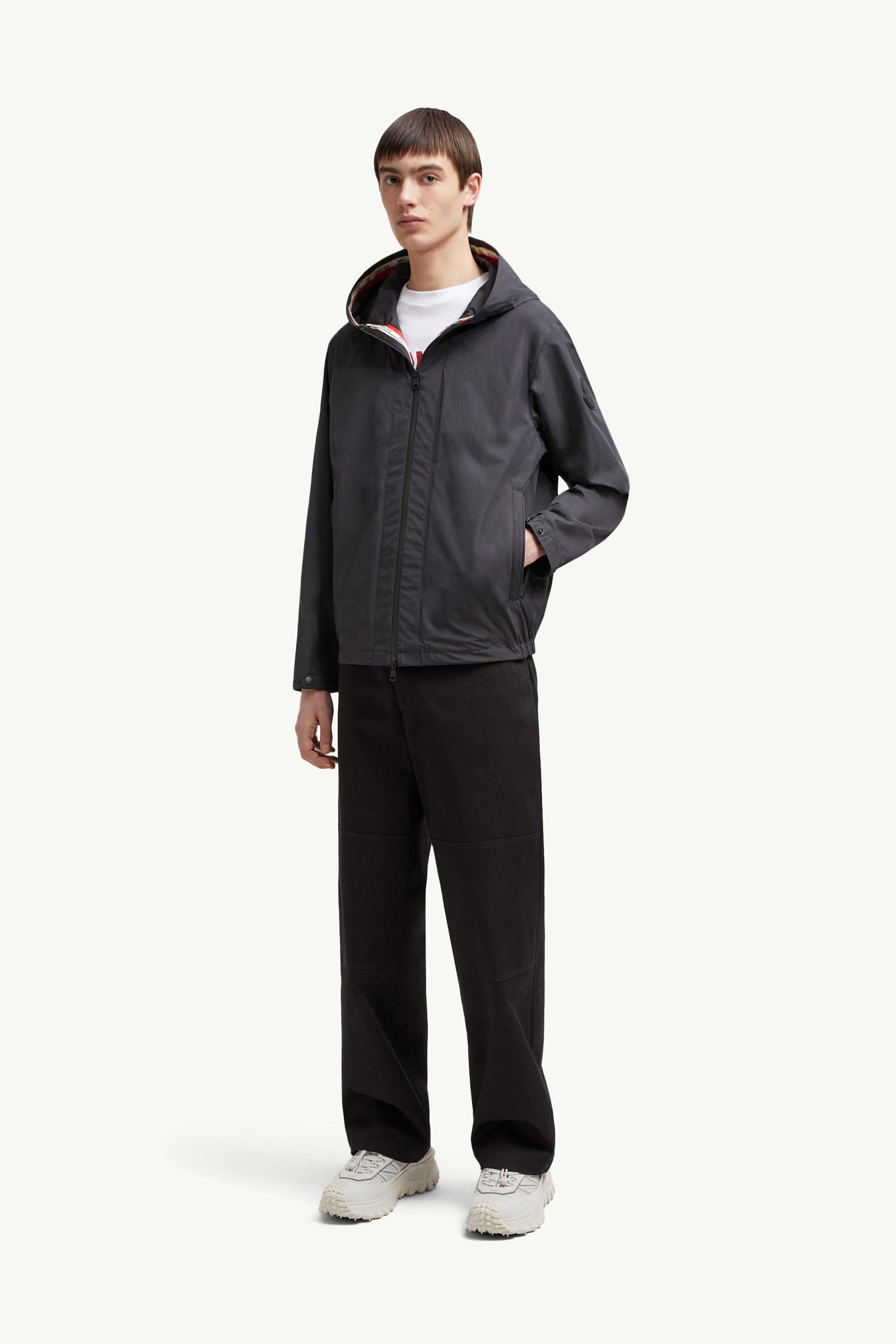 Carles Hooded Jacket Men Black Moncler 0