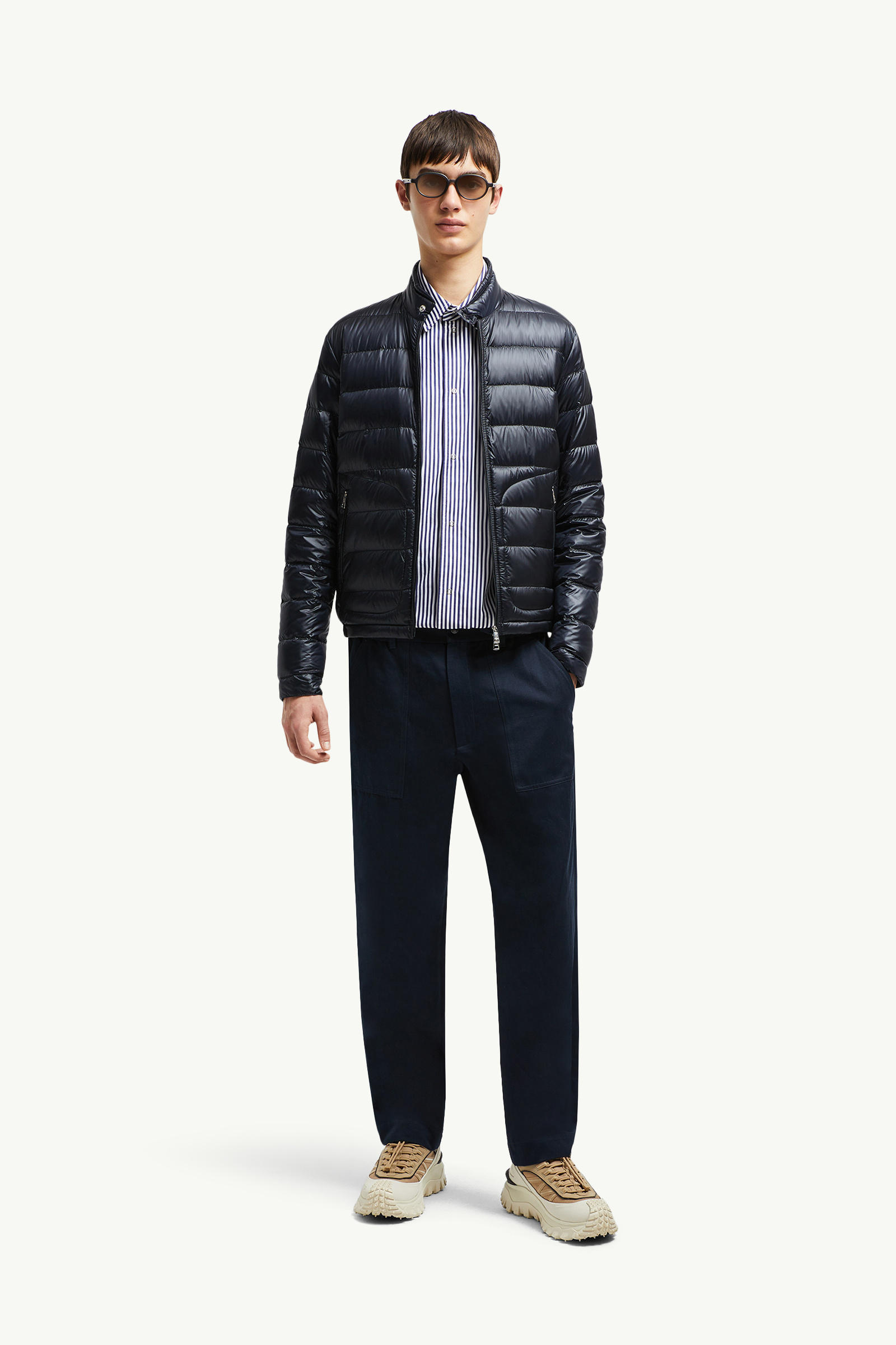 Acorus Packable Short Down Jacket Men Night Blue Moncler 0