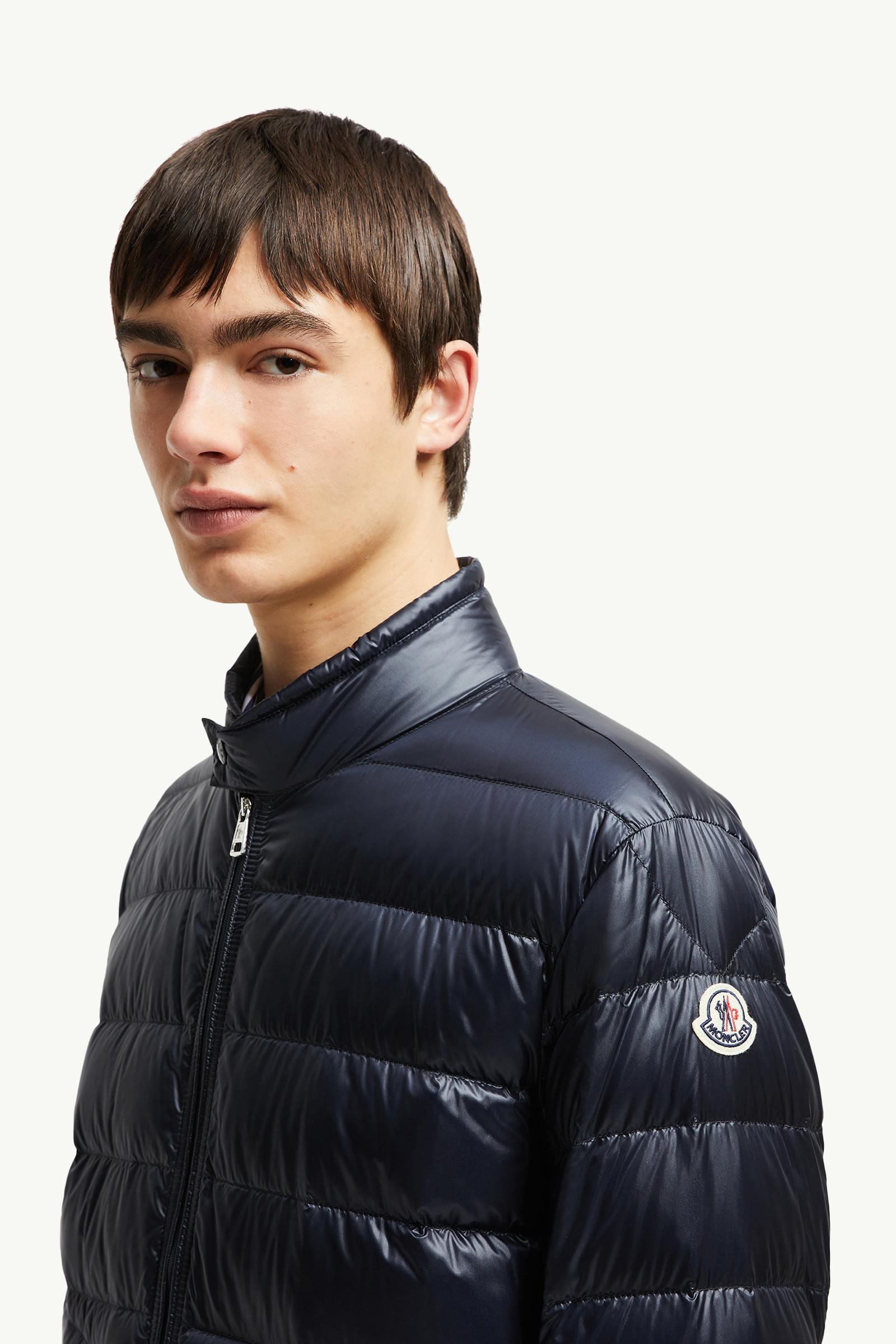 Acorus Packable Short Down Jacket Men Night Blue Moncler 1