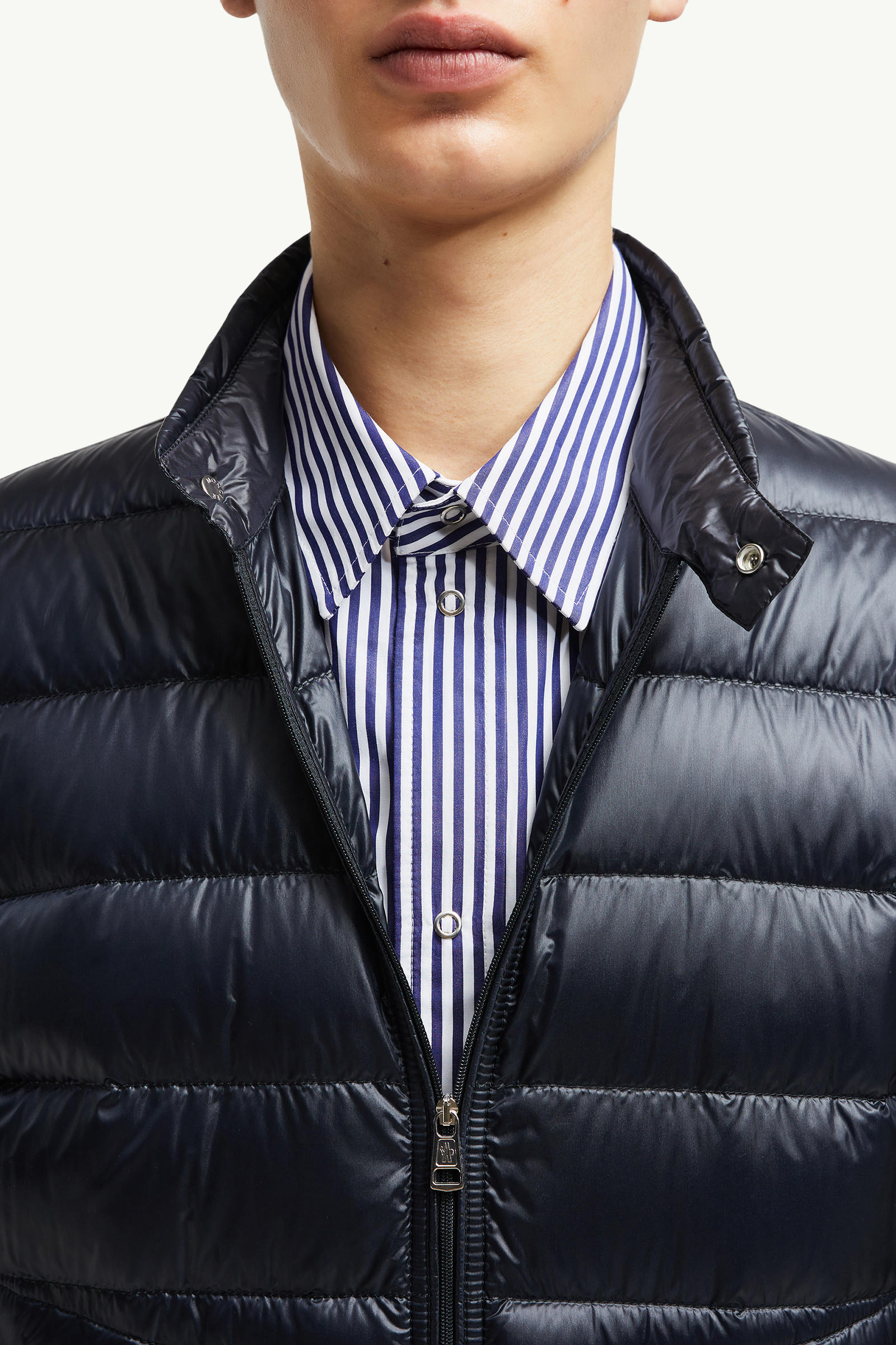 Acorus Packable Short Down Jacket Men Night Blue Moncler 6