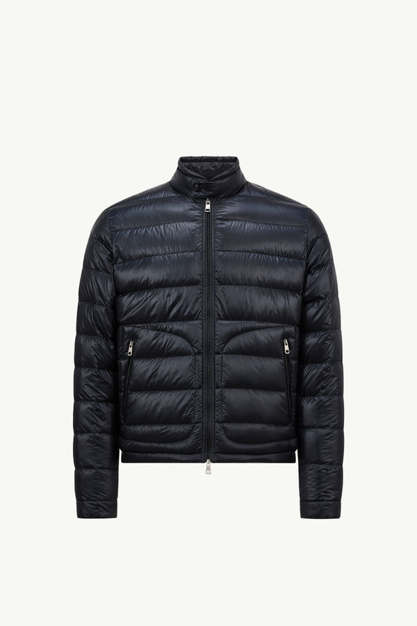 Acorus Packable Short Down Jacket Men Night Blue Moncler 2