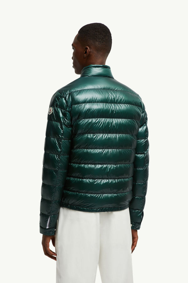 Acorus Packable Short Down Jacket Men Emerald Green Moncler 4
