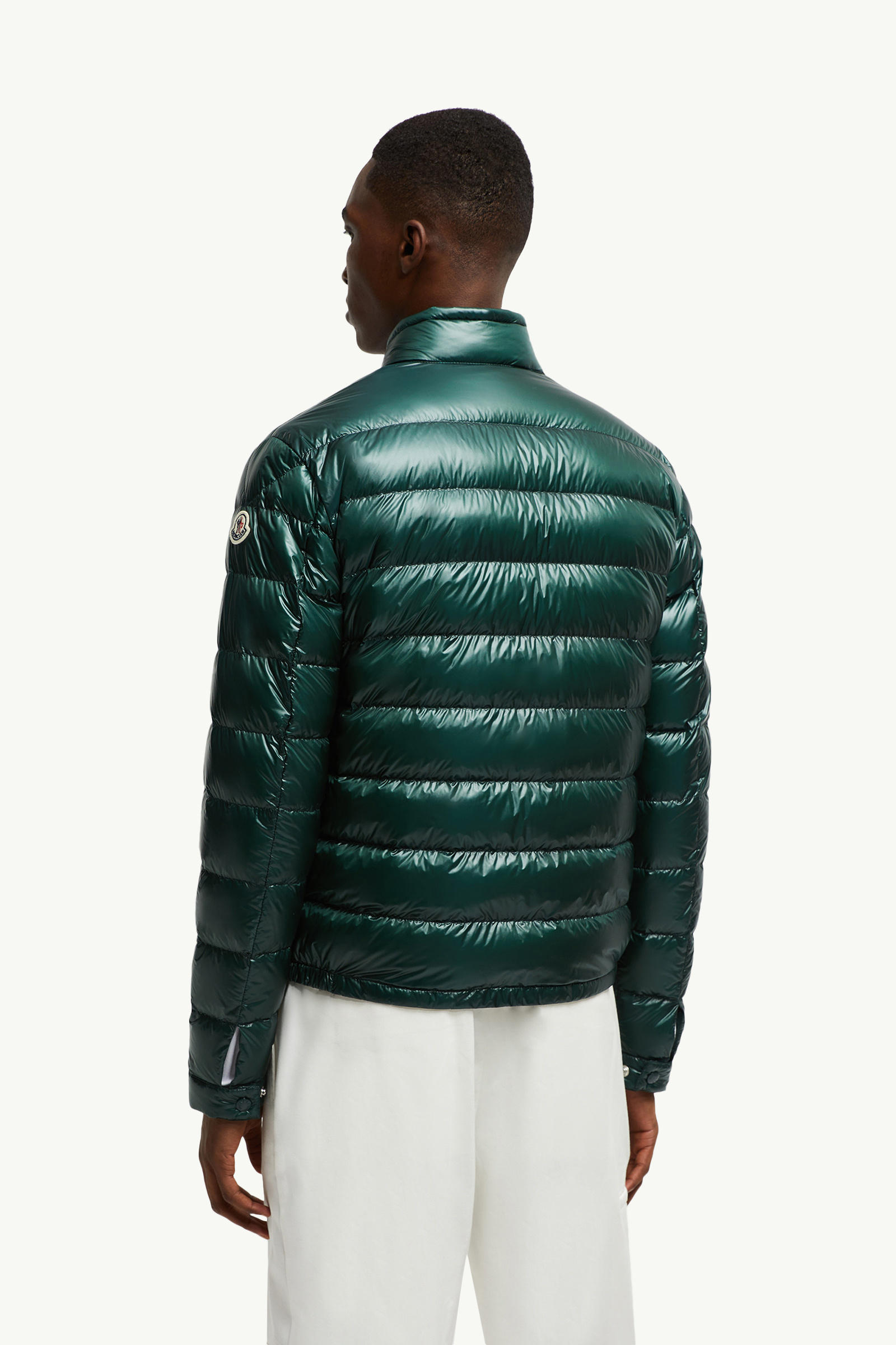 Acorus Packable Short Down Jacket Men Emerald Green Moncler 4
