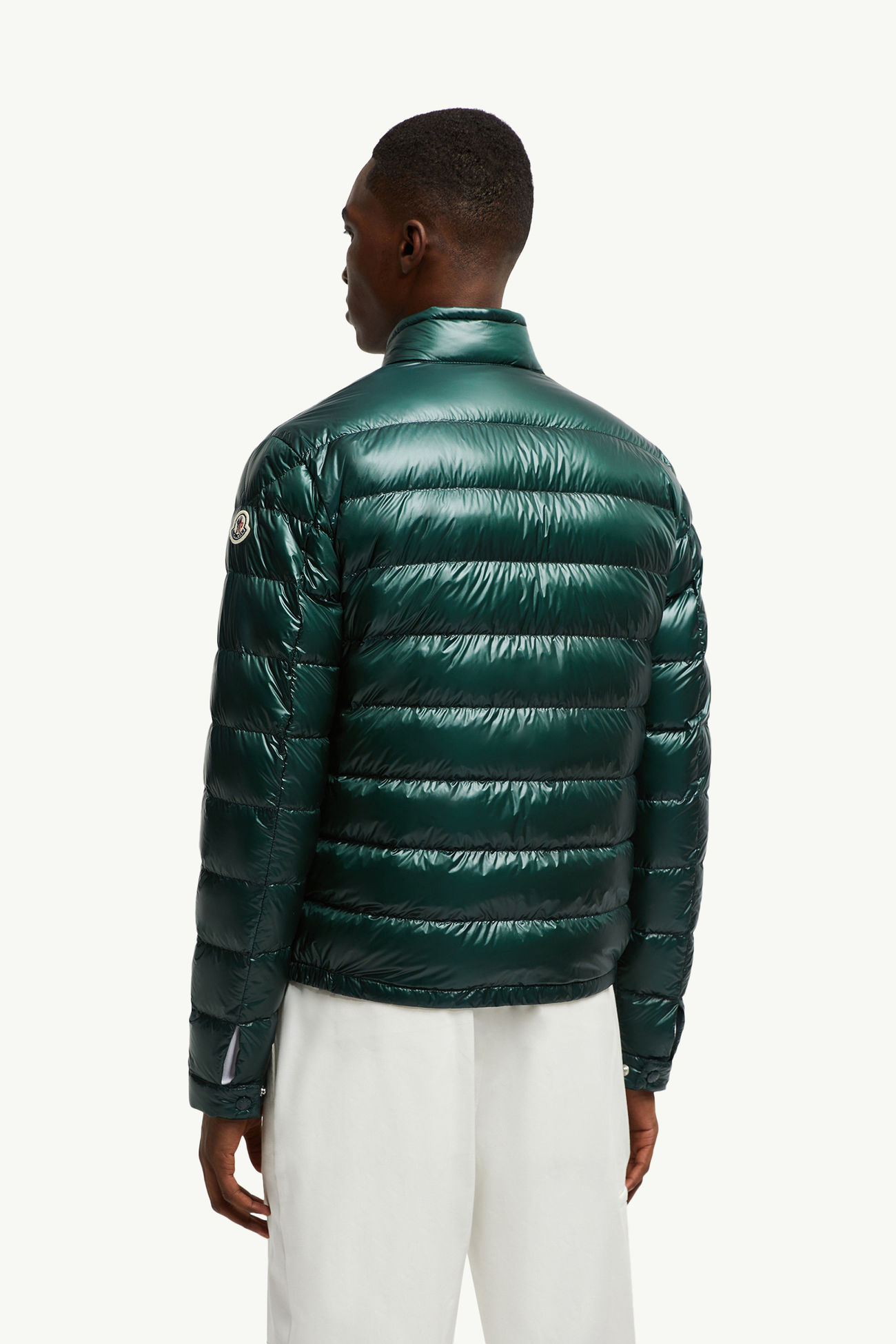 Acorus可收納式短身羽絨外套 男士 翡翠綠色 Moncler 4