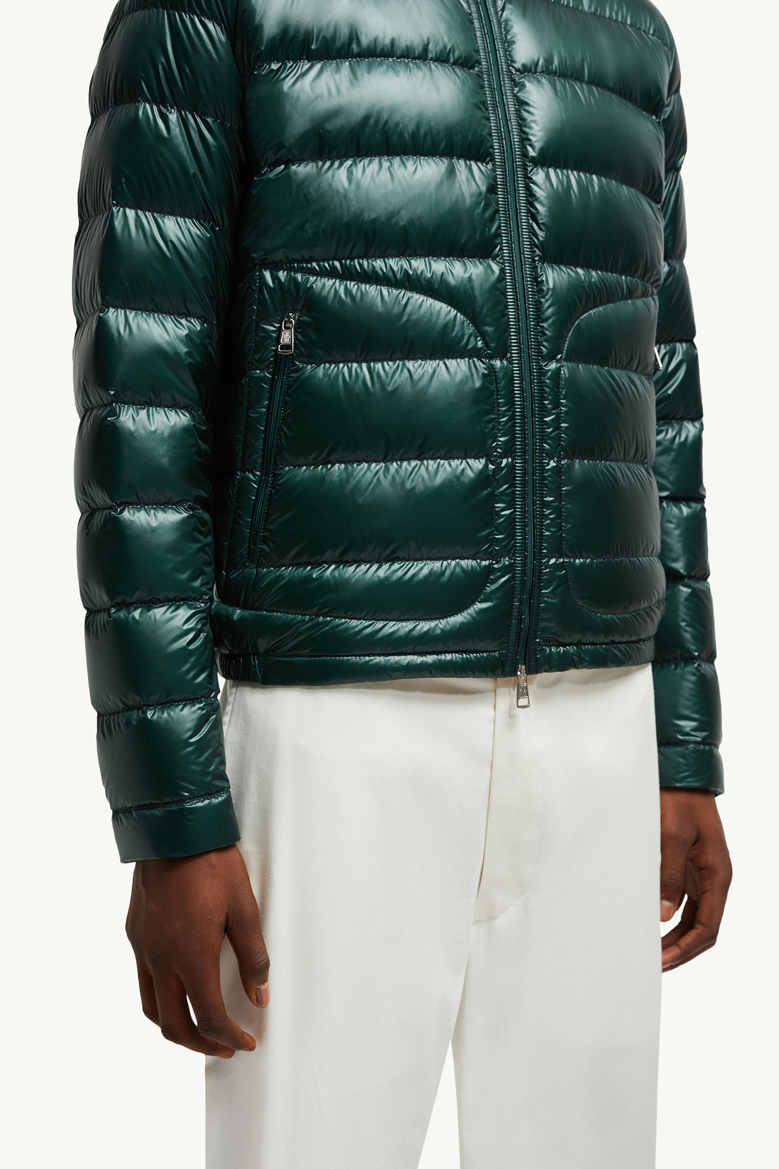 Acorus Packable Short Down Jacket Men Emerald Green Moncler 5