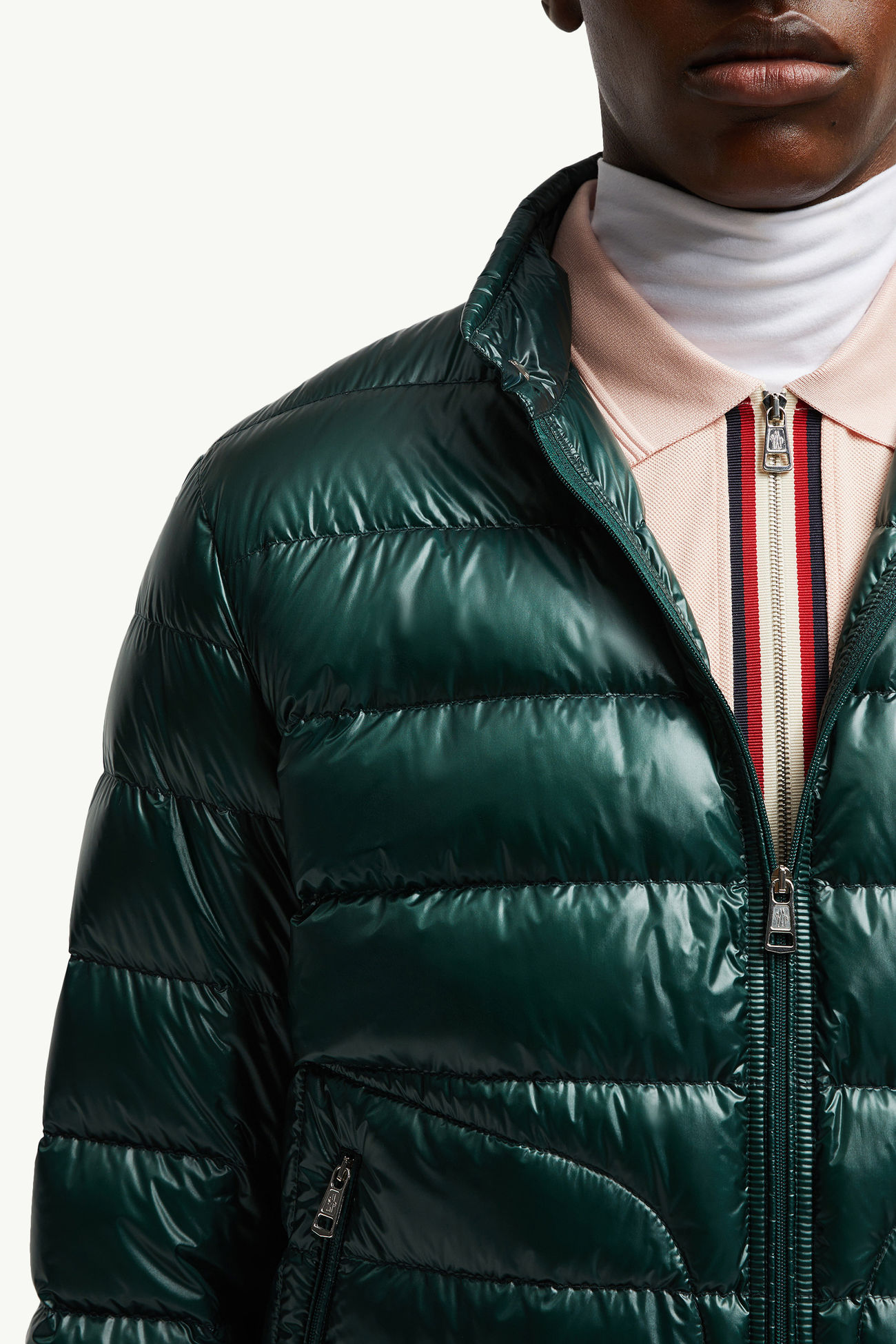 Acorus可收納式短身羽絨外套 男士 翡翠綠色 Moncler 6