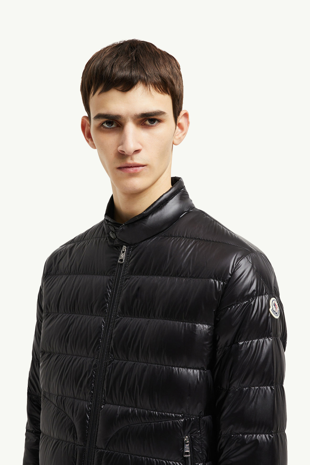 Acorus男士可折叠短款羽绒夹克外套 男士 黑色 Moncler 1