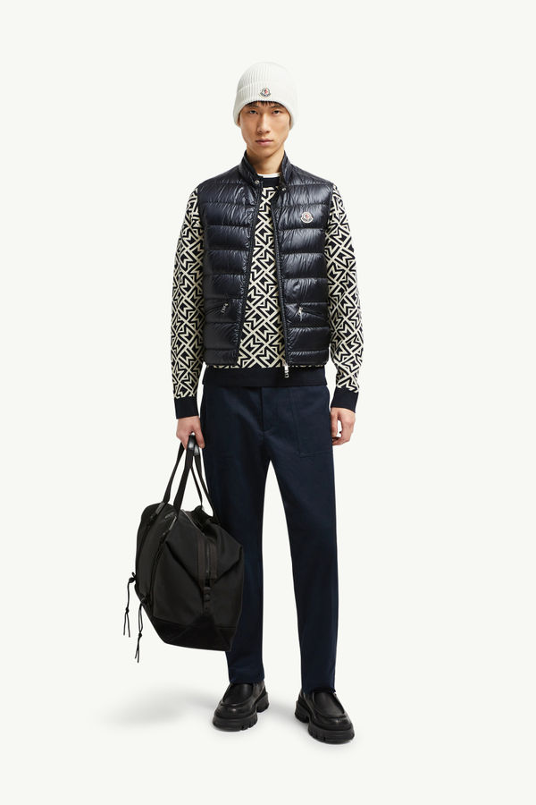 Gui男士可折叠羽绒马甲 男士 午夜蓝 Moncler 0