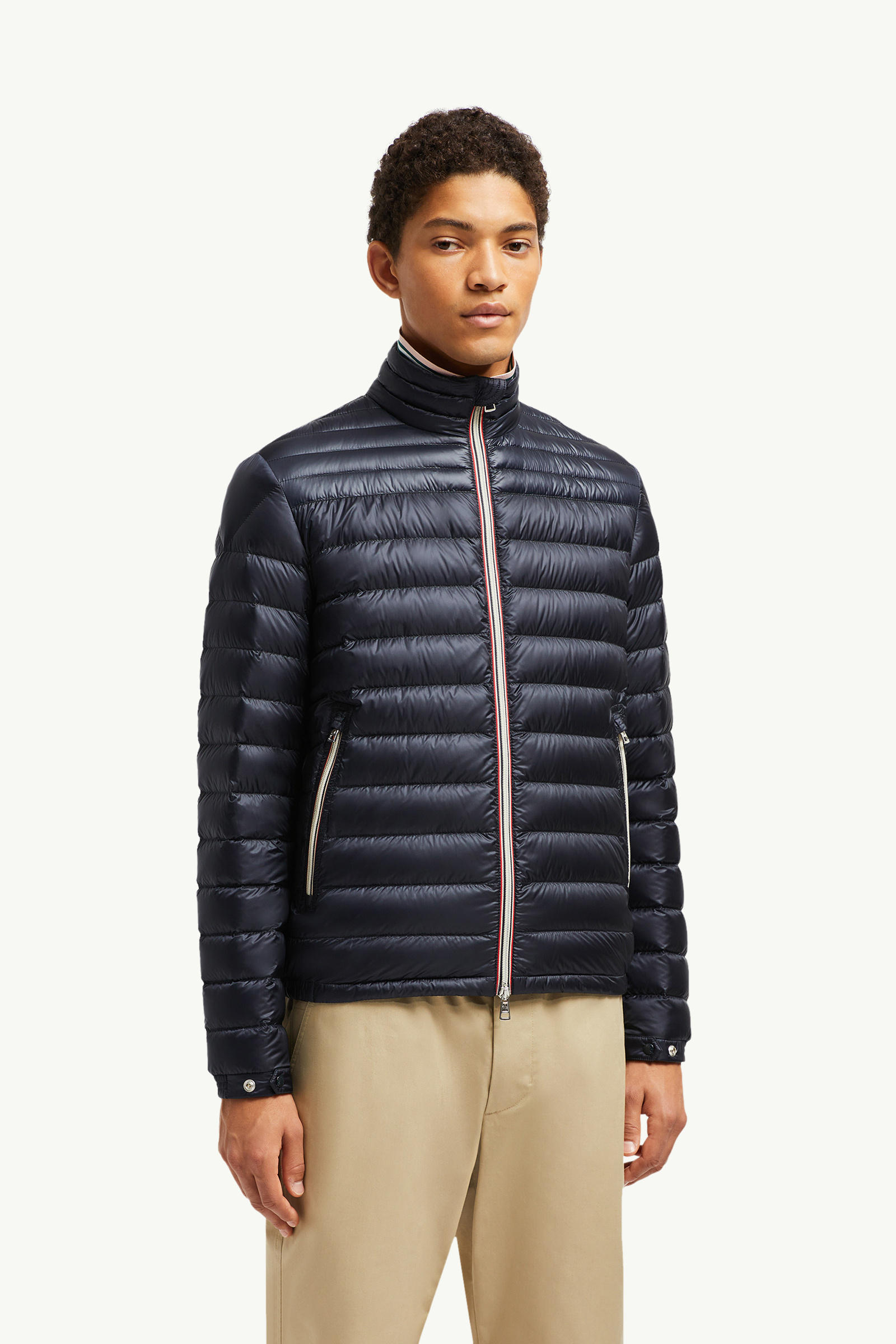 Piumino corto Daniel Uomo Blu Notte Moncler 3