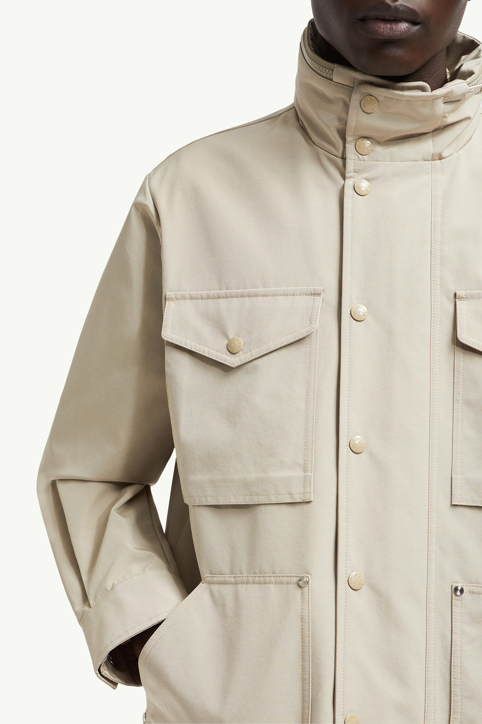 Noues Field Jacket Men Light Beige Moncler 7