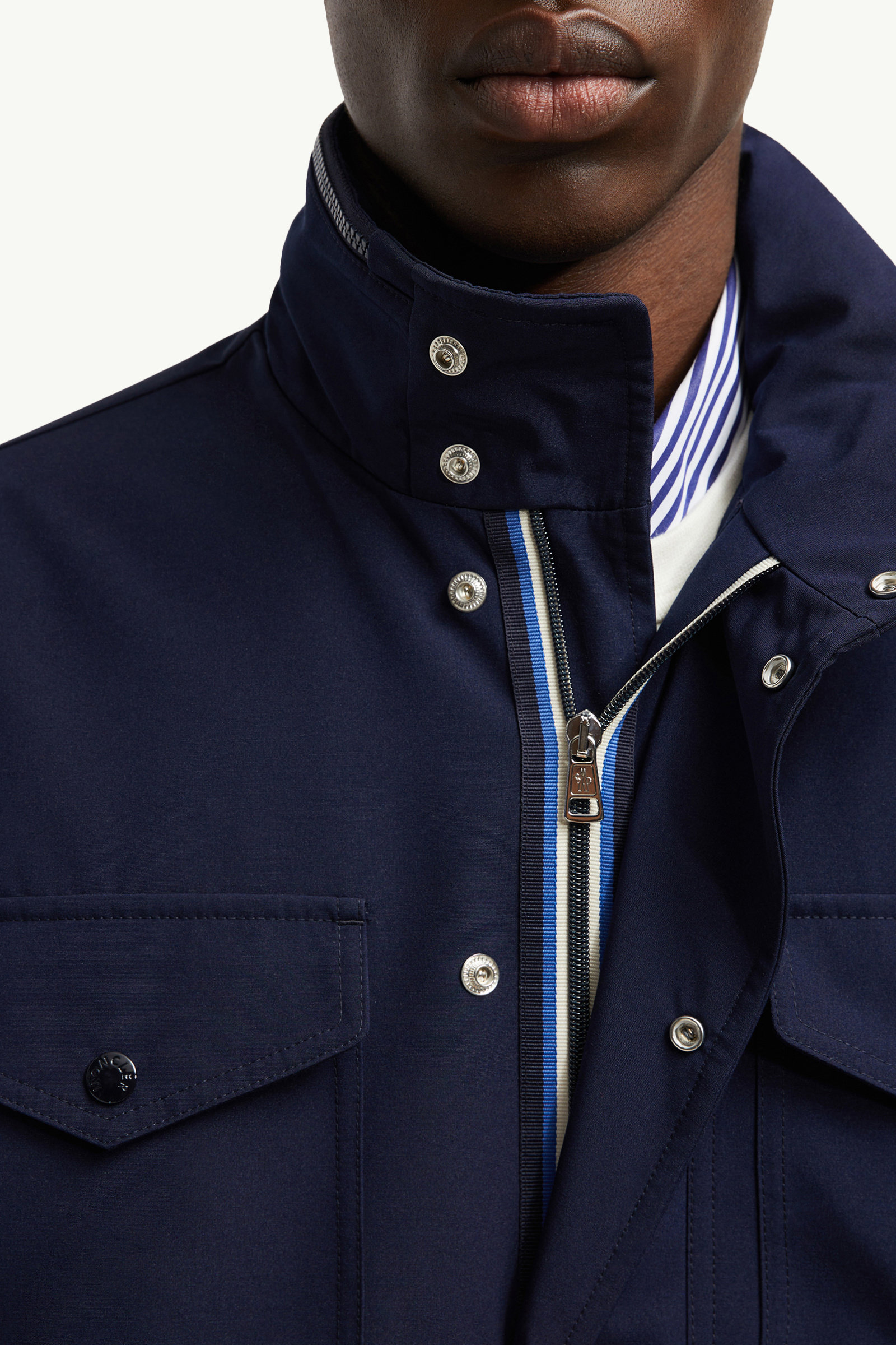 Noues Field Jacket Men Navy Blue Moncler 6