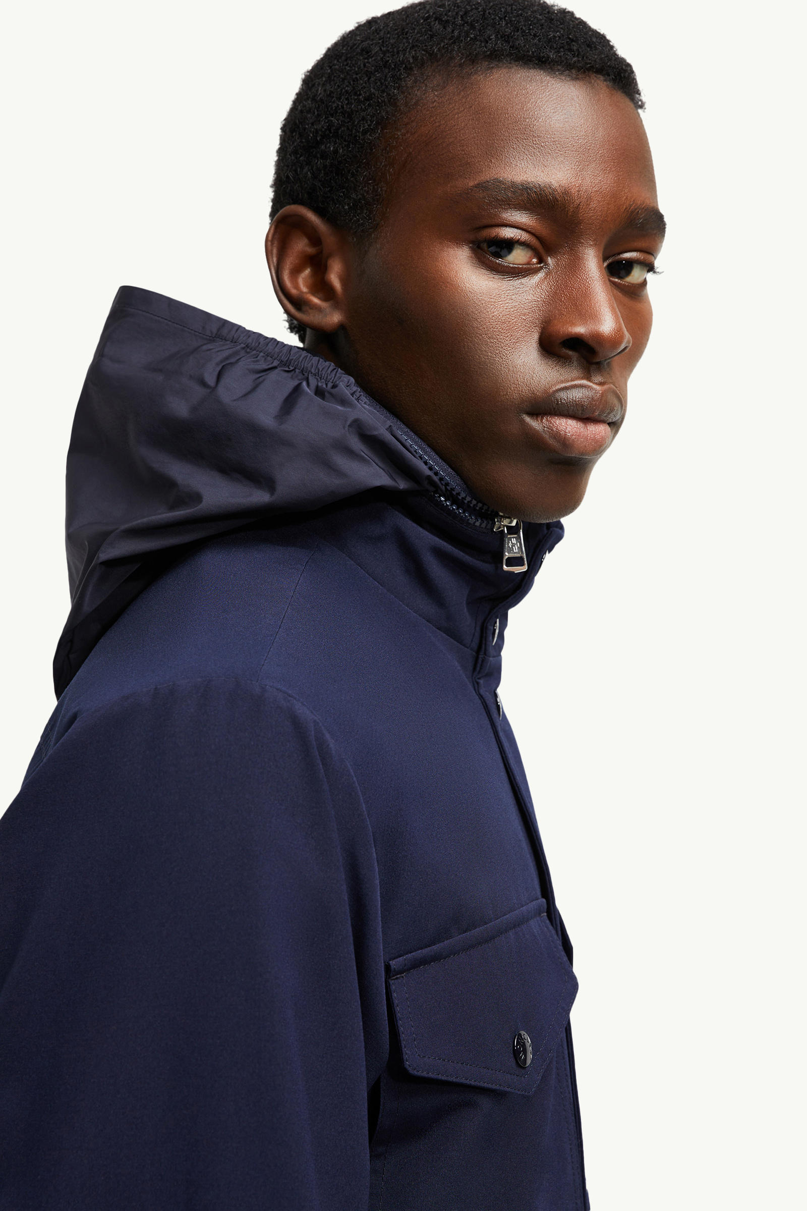 Noues Field Jacket Men Navy Blue Moncler 7