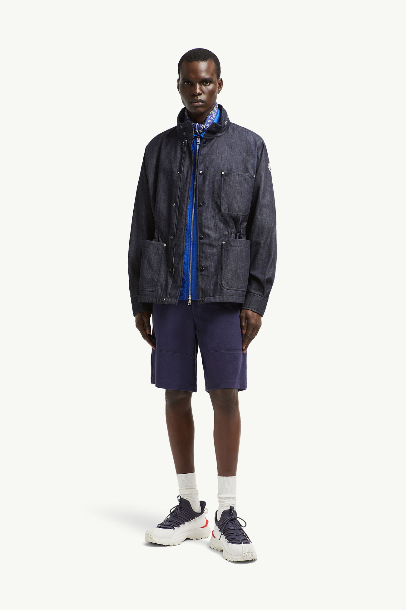 Chesery男士牛仔户外夹克外套 男士 丹宁蓝 Moncler 0