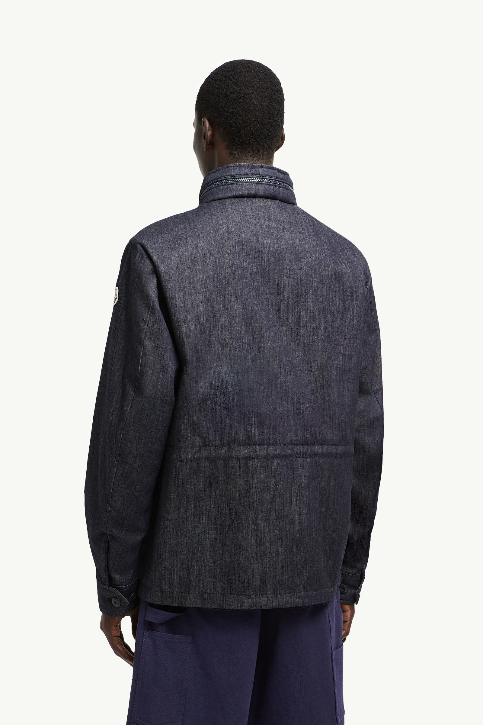 Chesery Denim Field Jacket Men Denim Blue Moncler 4