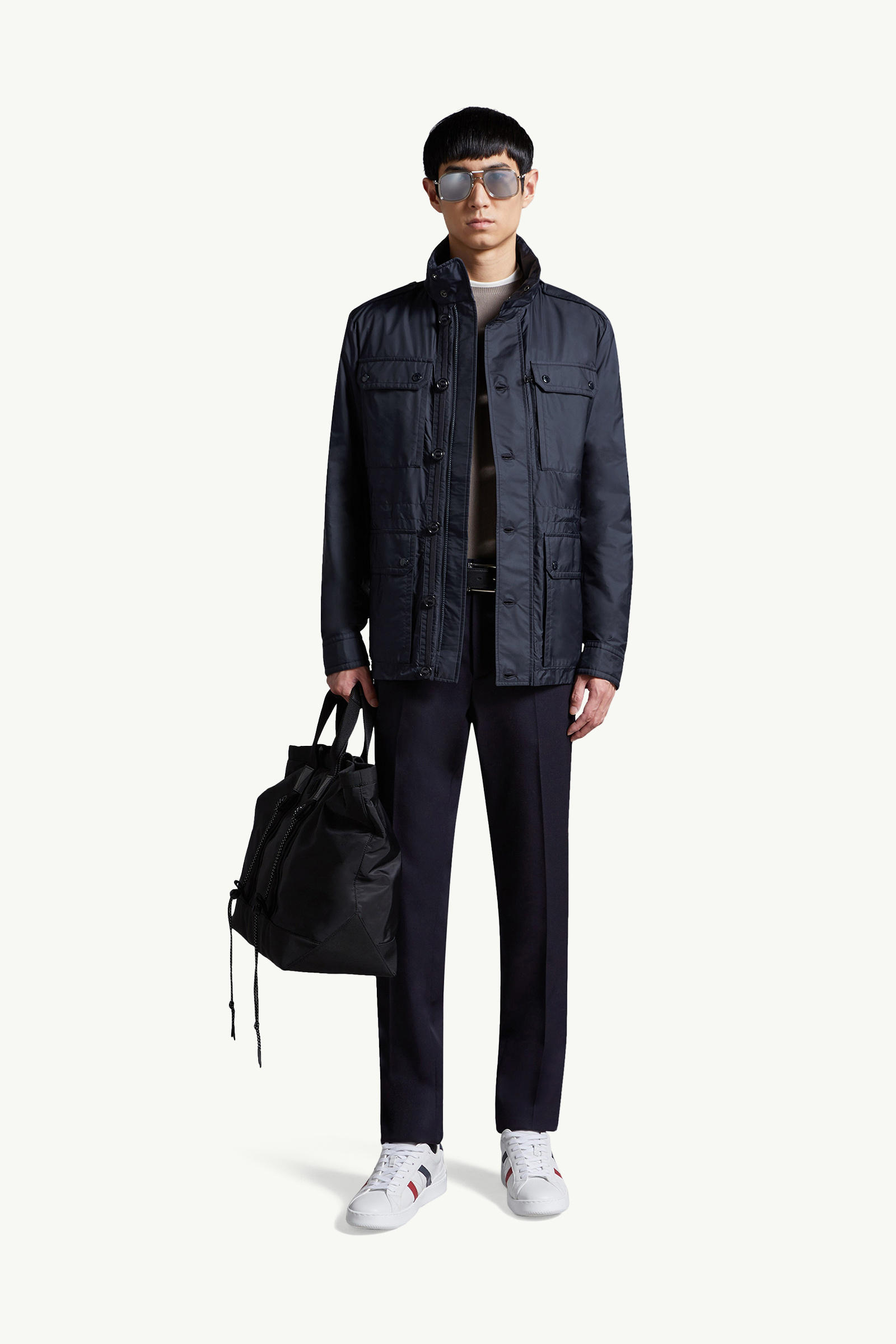 Lez Water-Repellent Field Jacket Men Dark Blue Moncler 0