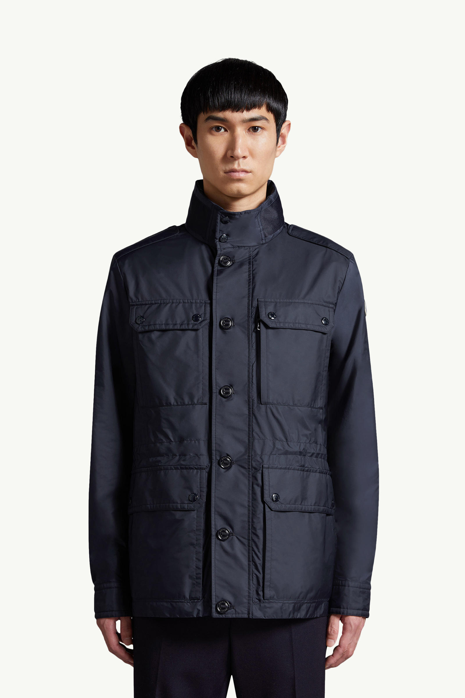 Lez Water-Repellent Field Jacket Men Dark Blue Moncler 3