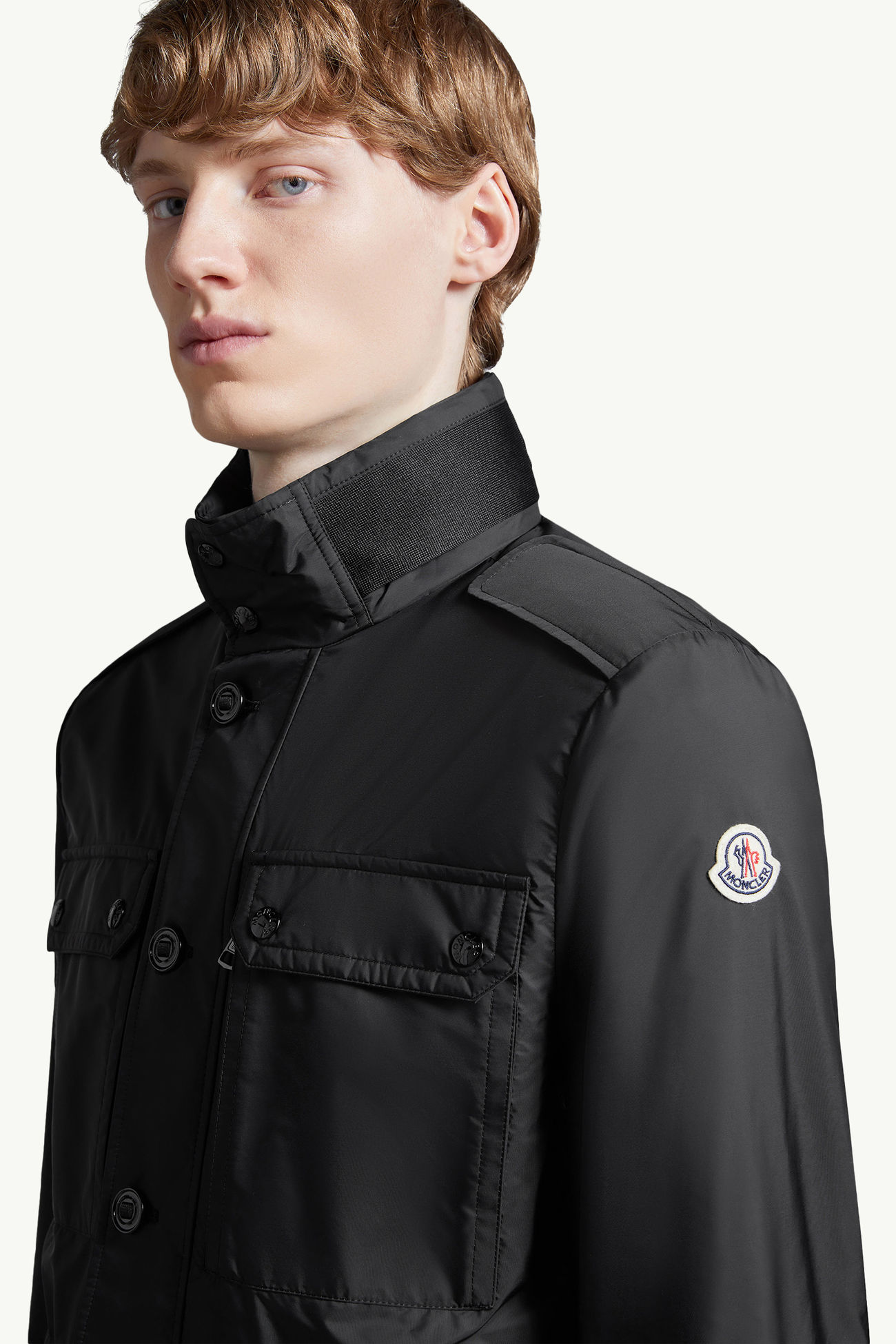 Lez防潑水軍裝外套 男士 黑色 Moncler 1