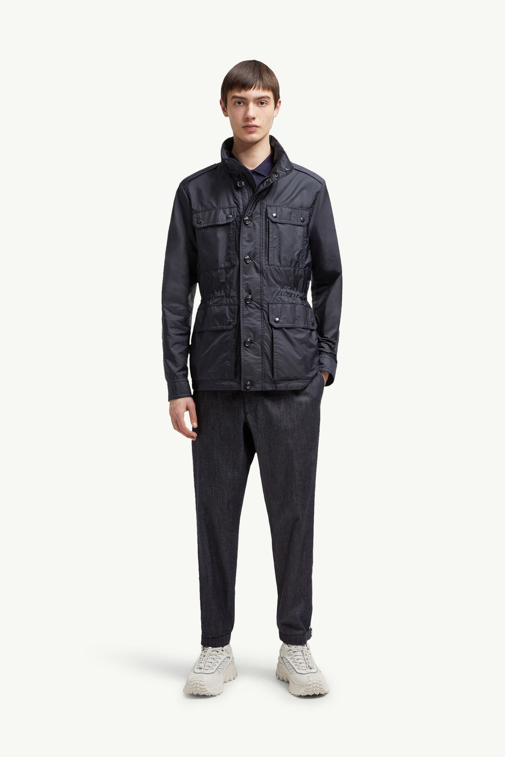 Lez Water-Repellent Field Jacket Men Dark Blue Moncler 0