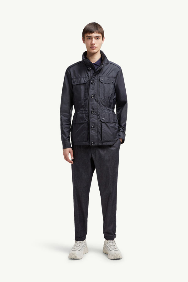 Lez Water-Repellent Field Jacket Men Dark Blue Moncler 0