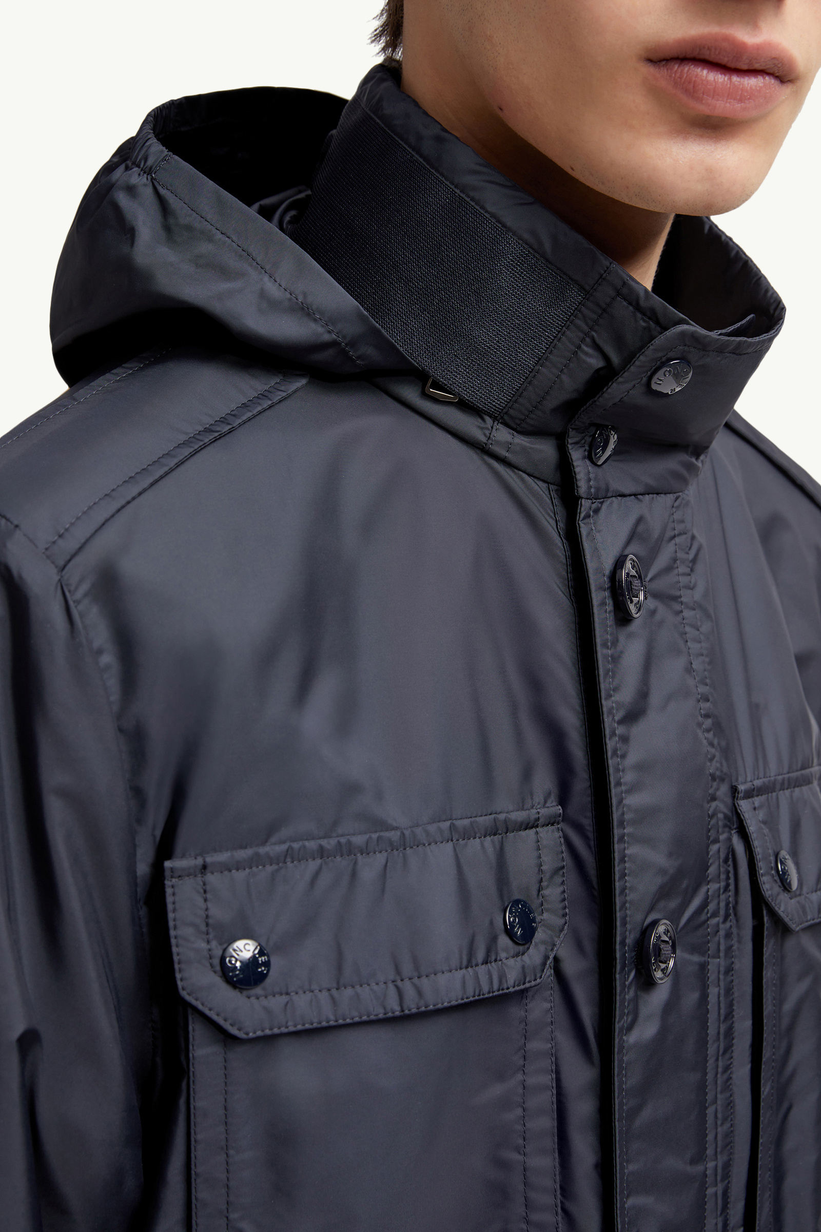 Lez Water-Repellent Field Jacket Men Dark Blue Moncler 5