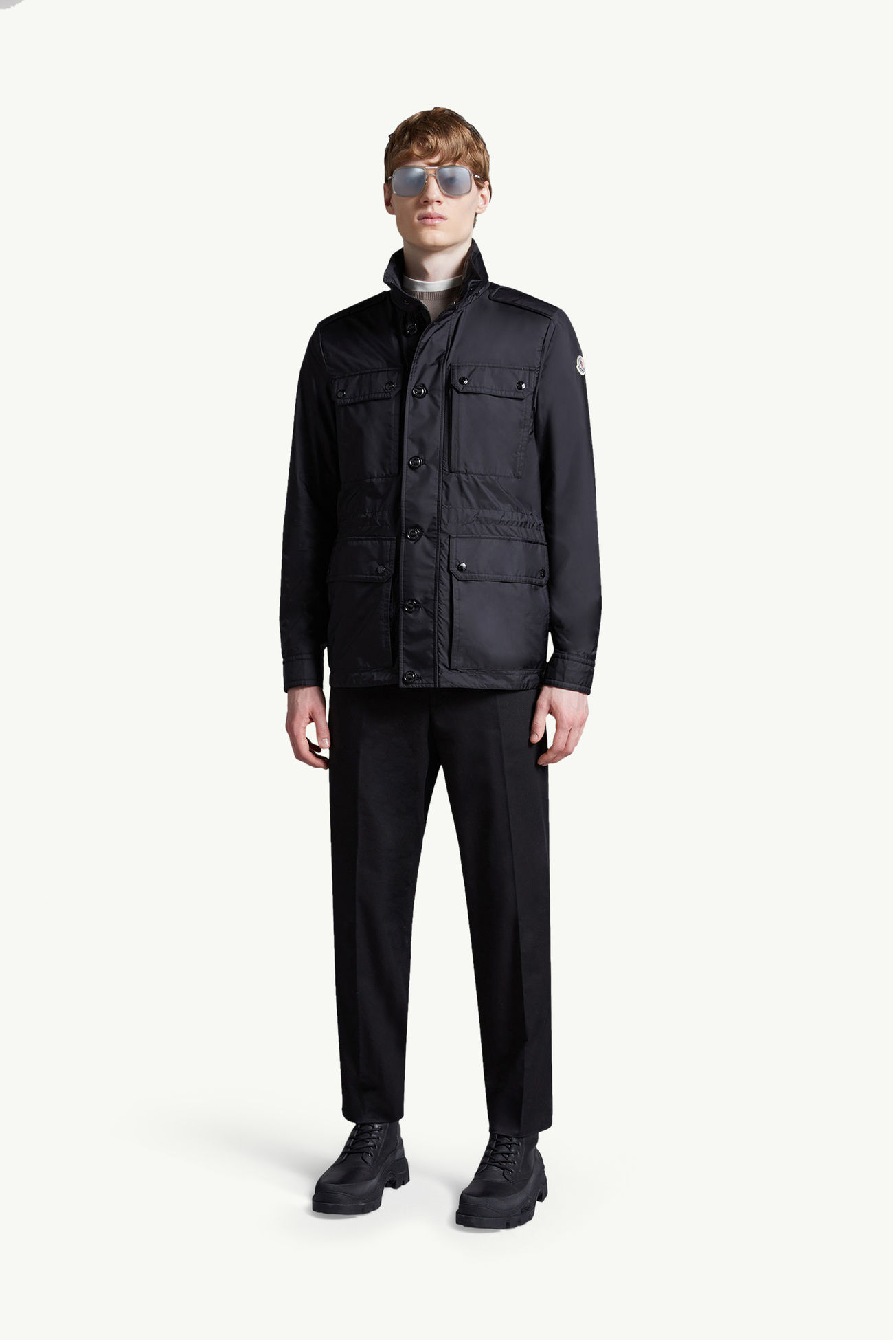 Lez Water-Repellent Field Jacket Men Black Moncler 0