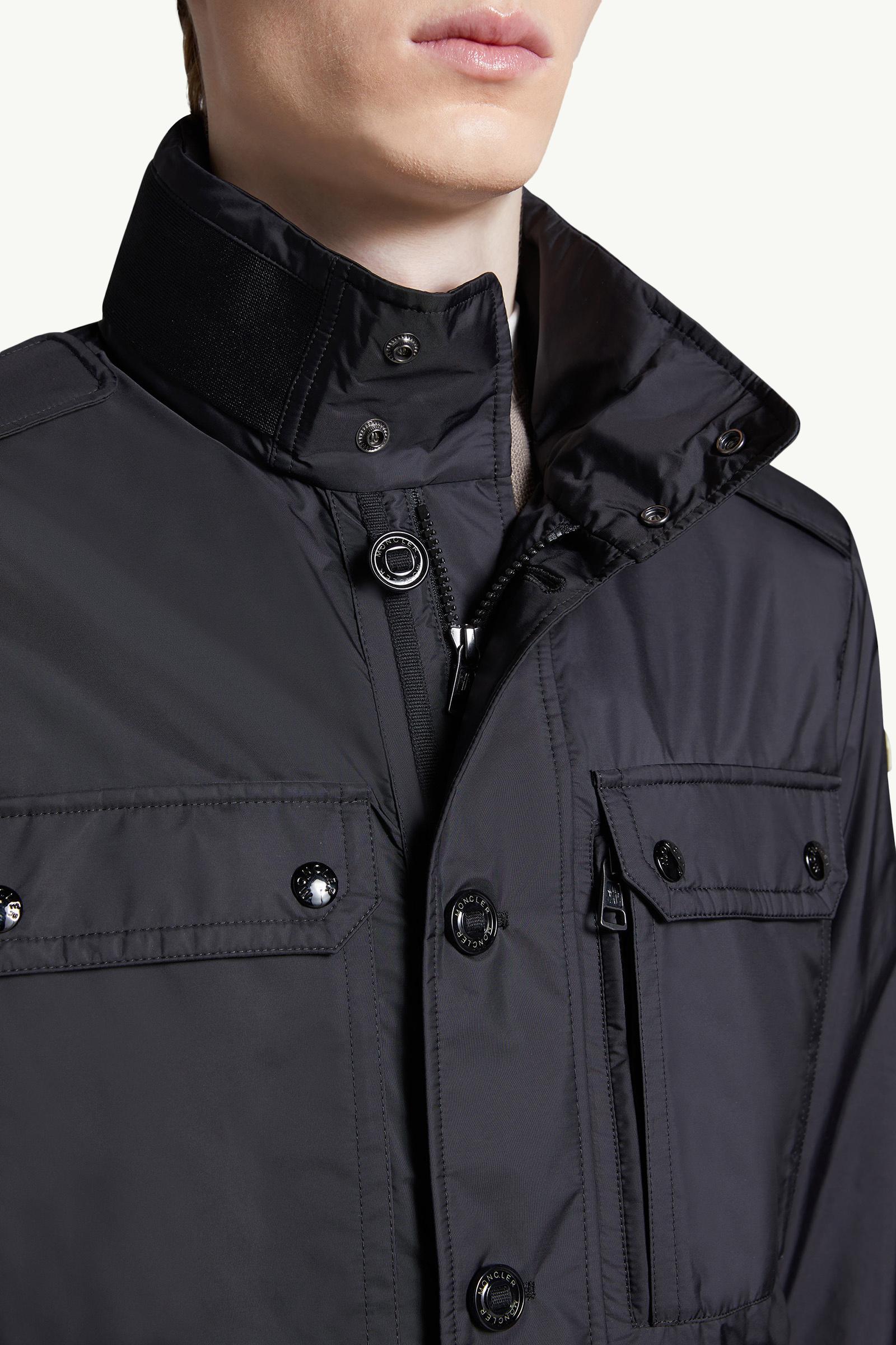 極美国内正規品 モンクレール LEZ ナイロンジャケット ブラック T1 Black Lez Water-Repellent Field Jacket - Windbreakers
