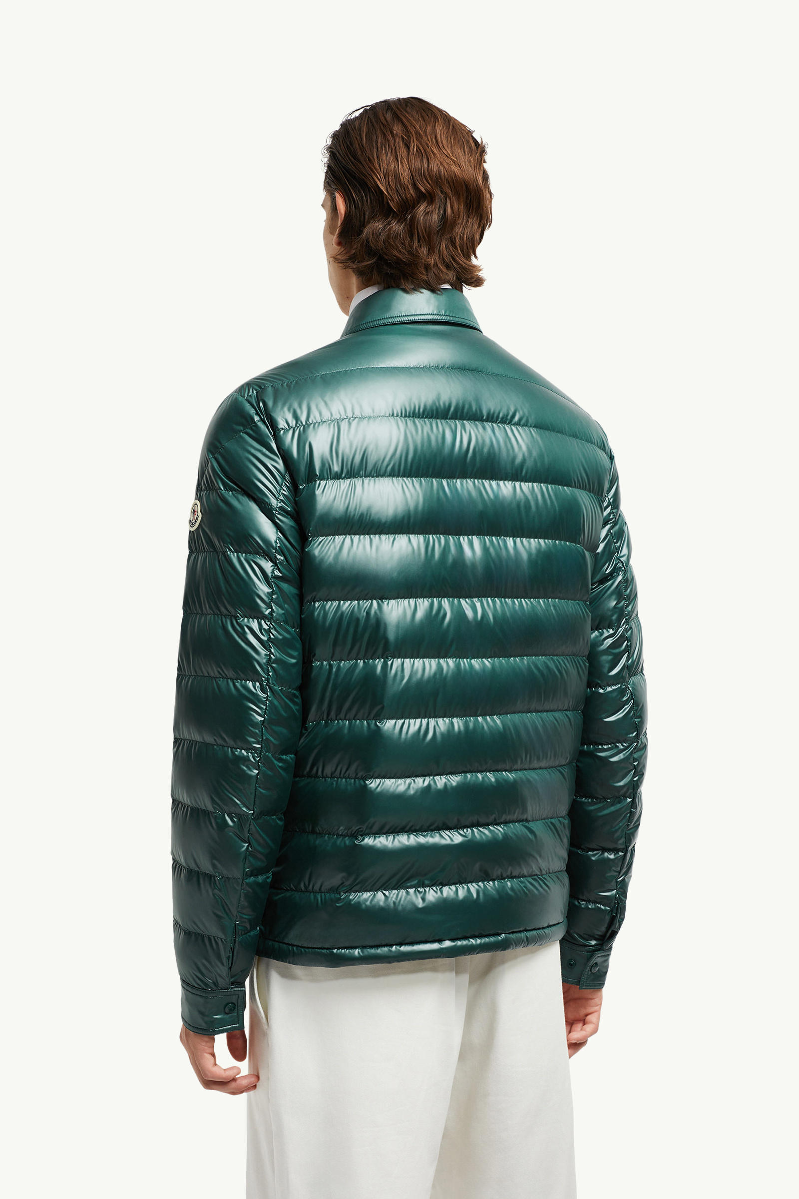 Chamblyダウンシャツジャケット メンズ ダークグリーン Moncler 4