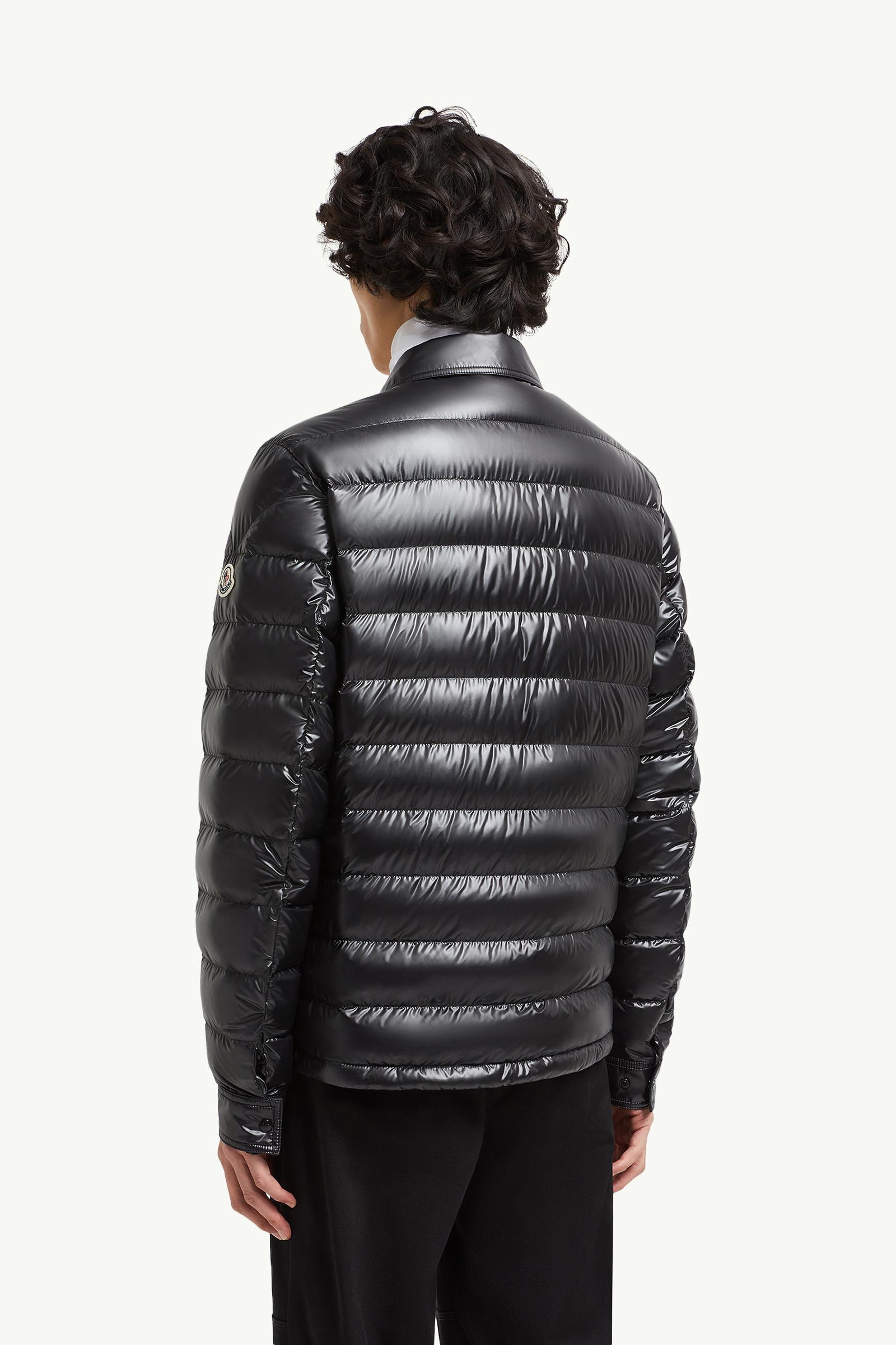 Black Chambly Down Shirt Jacket - Short Down Jackets for Men
