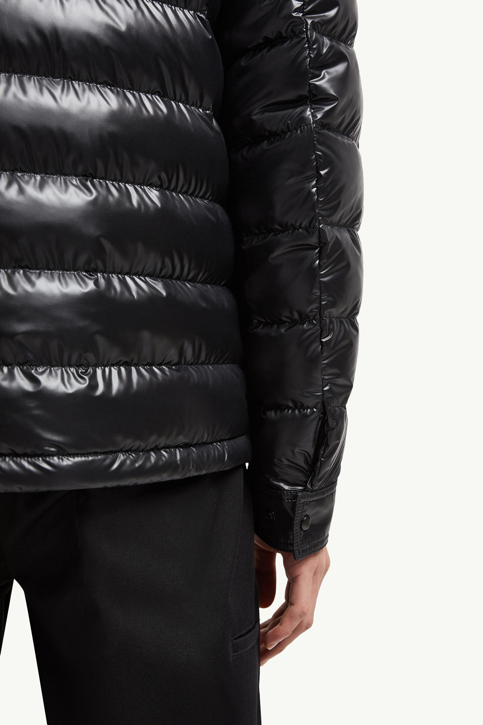 Chambly Down Shirt Jacket Men Black Moncler 7