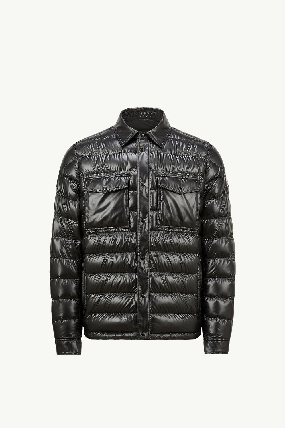 Chambly Down Shirt Jacket Men Black Moncler 2