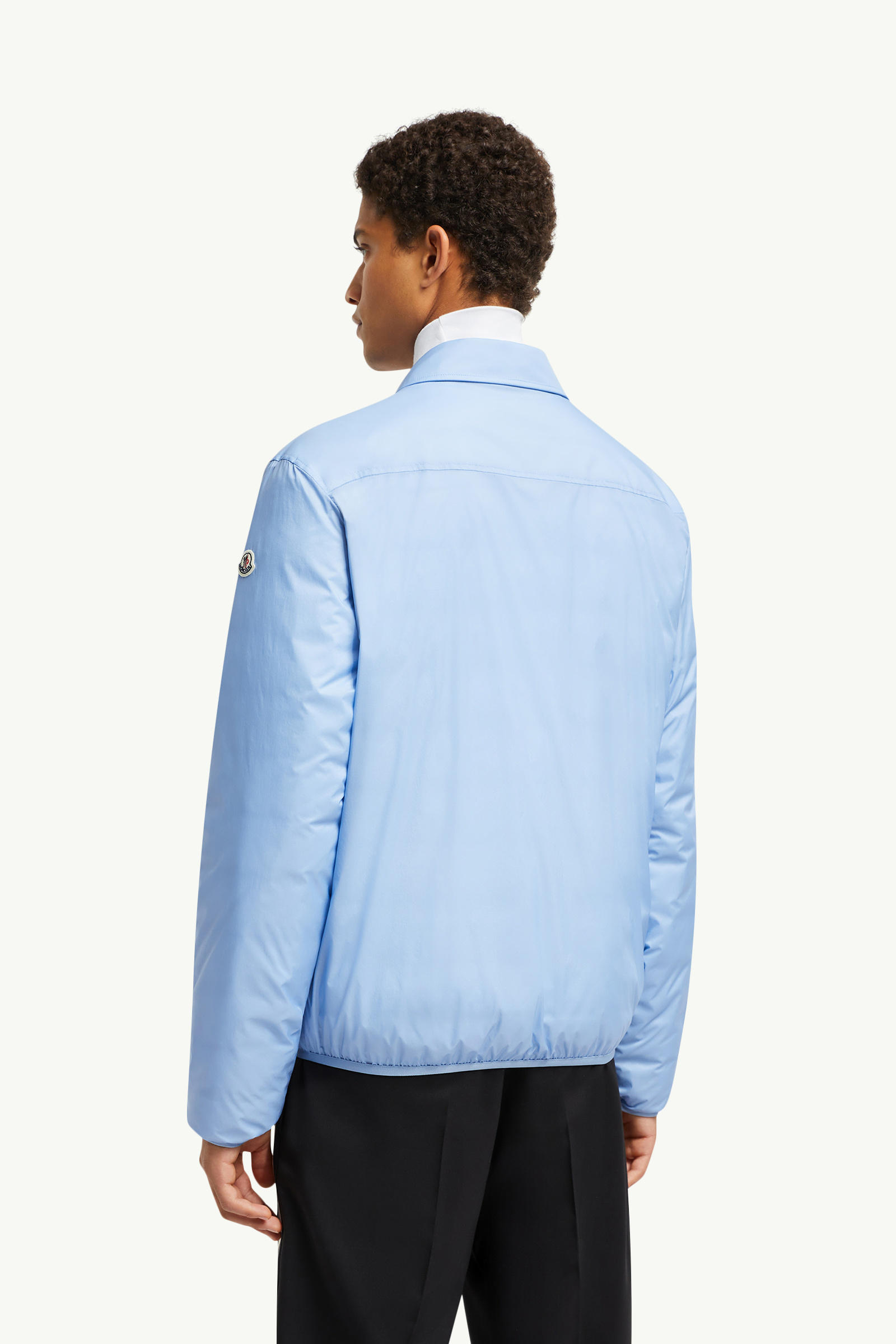 Arpont Down Shirt Jacket Men Light Blue Moncler 4
