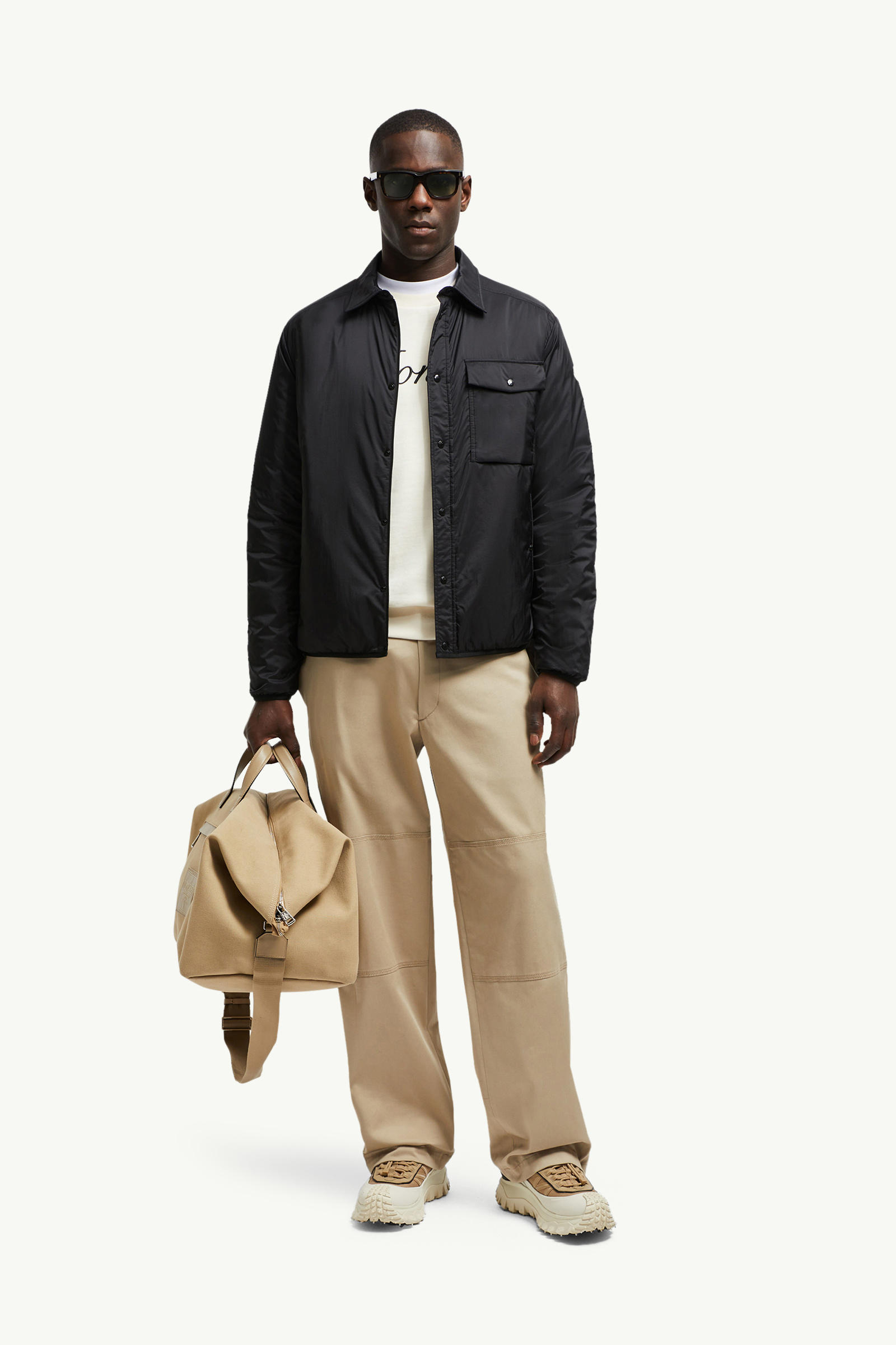 Arpont Down Shirt Jacket Men Black Moncler 0