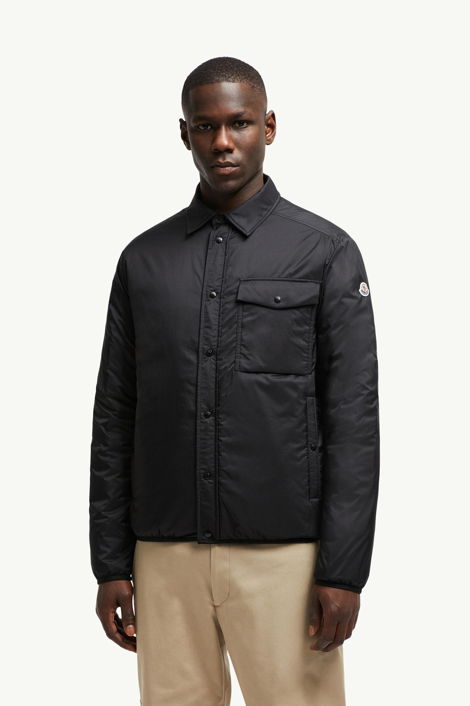 Arpont Down Shirt Jacket Men Black Moncler 3