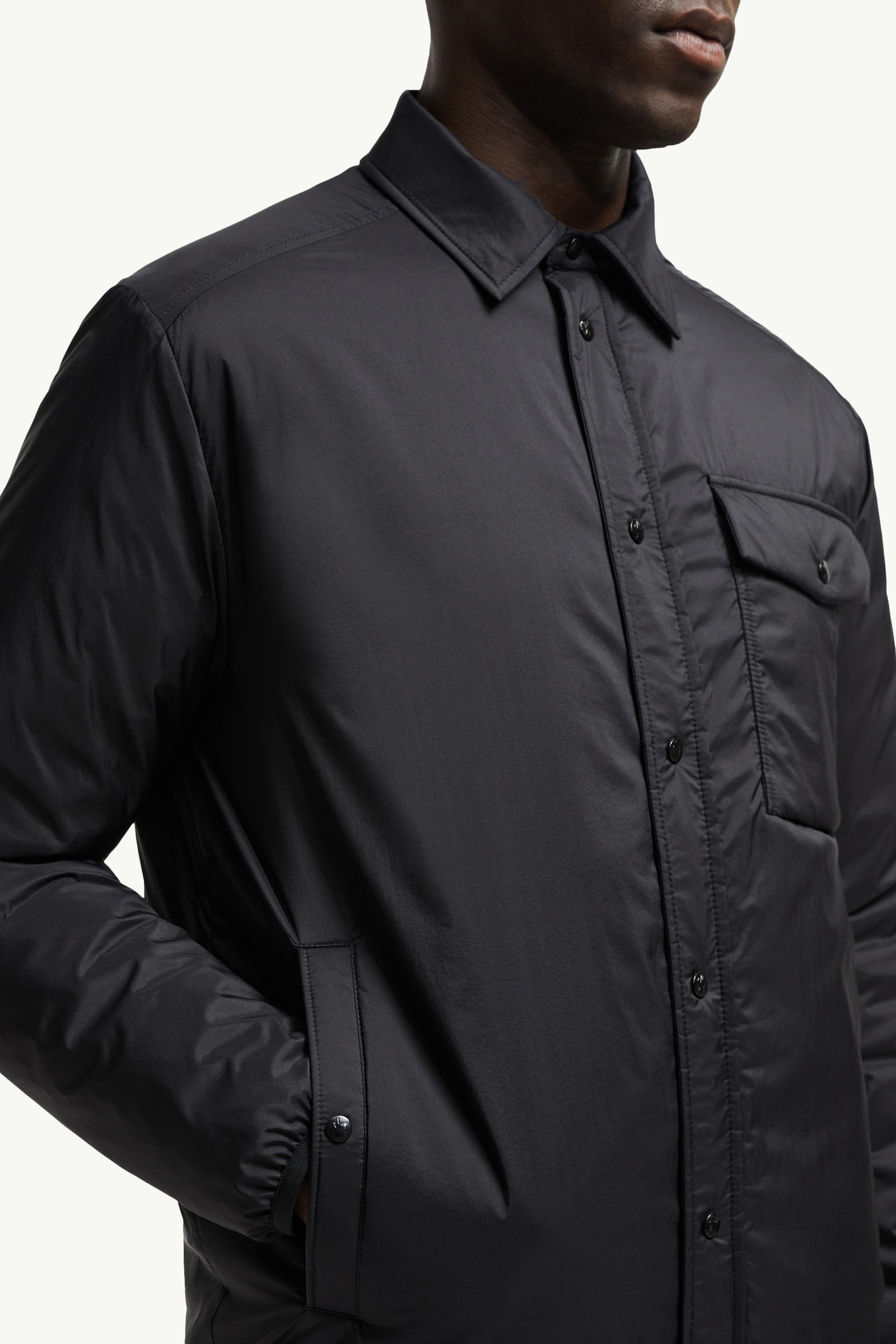Arpont Down Shirt Jacket Men Black Moncler 5