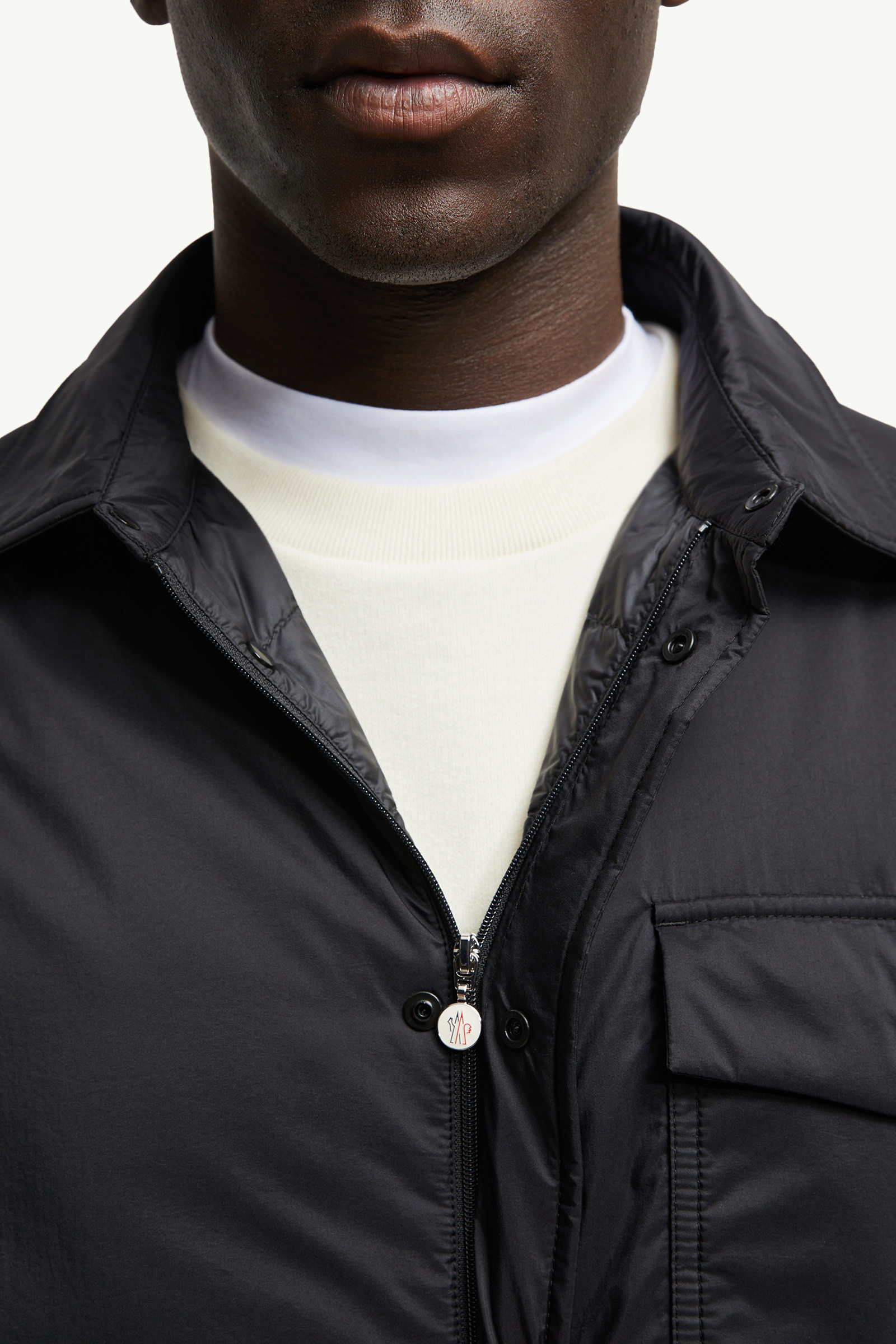 Arpont Down Shirt Jacket Men Black Moncler 6