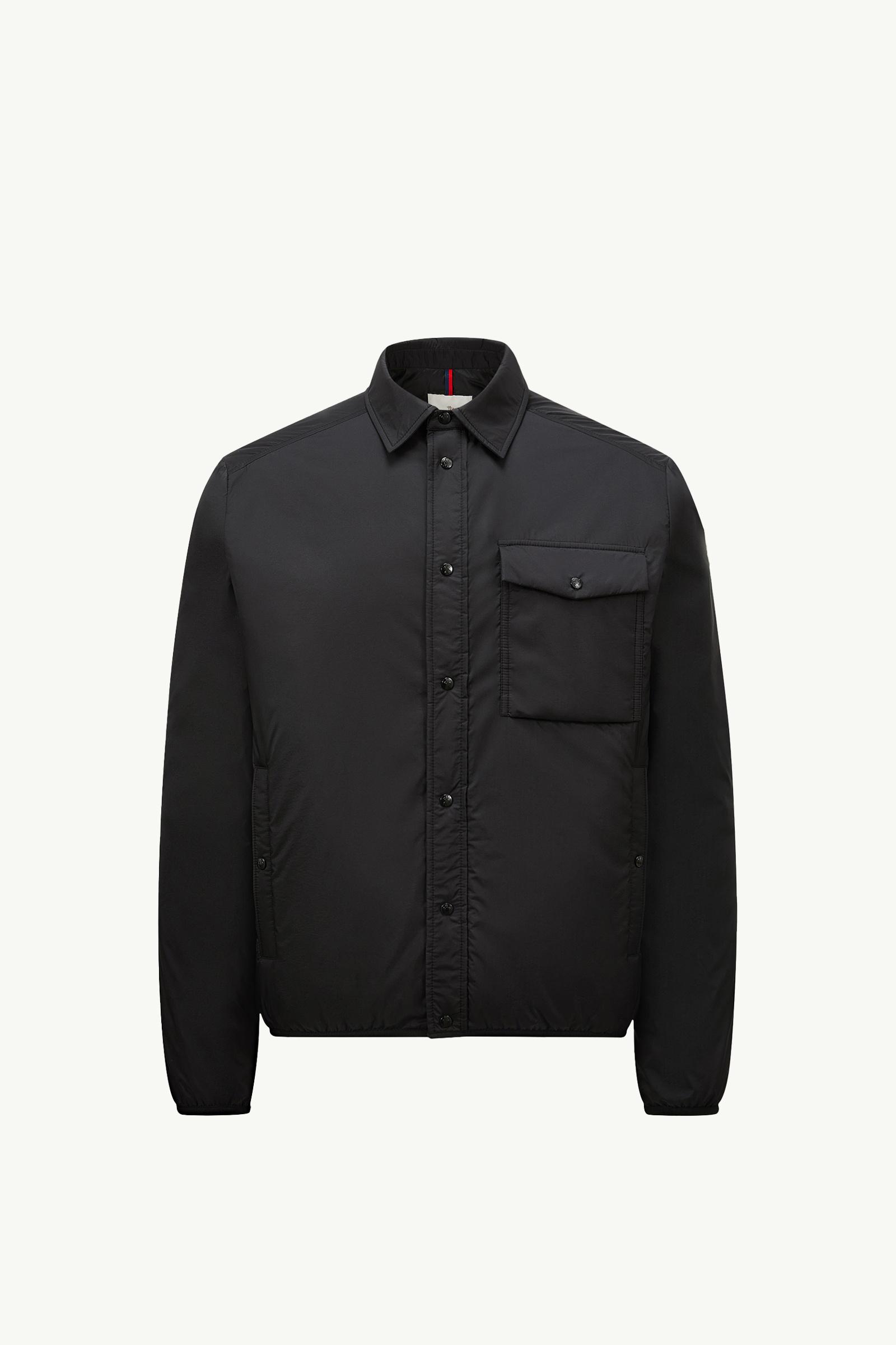 ブラック Arpontダウンシャツジャケット : ショートダウン