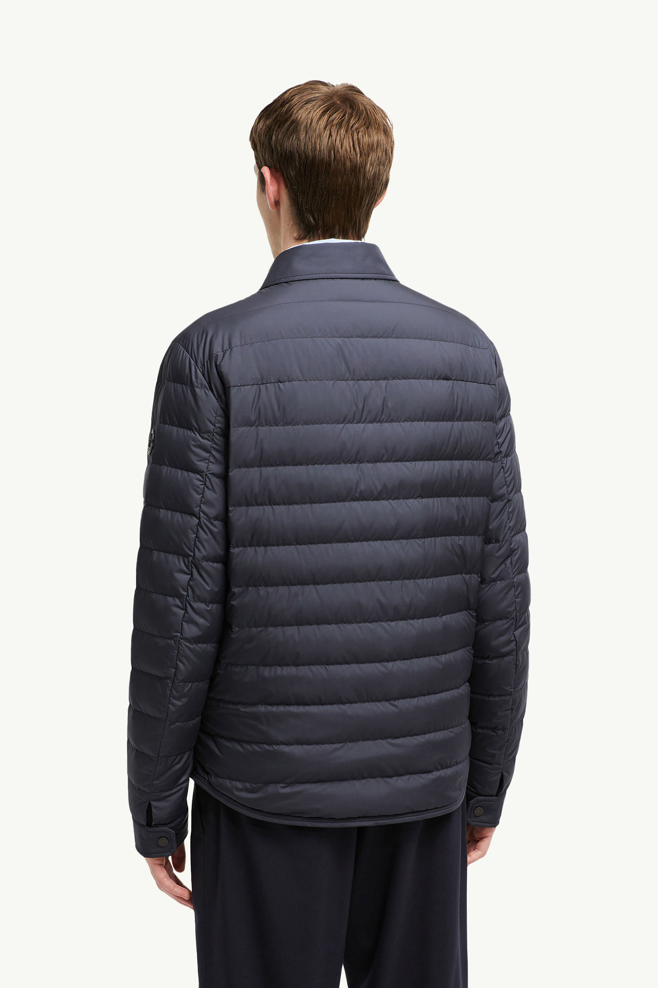 Bourdon 다운 셔츠 재킷 남성 다크 블루 Moncler 4