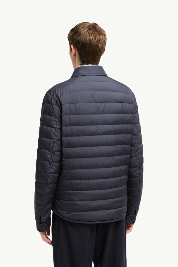 Bourdon男士羽绒衬衫式夹克外套 男士 深蓝色 Moncler 4