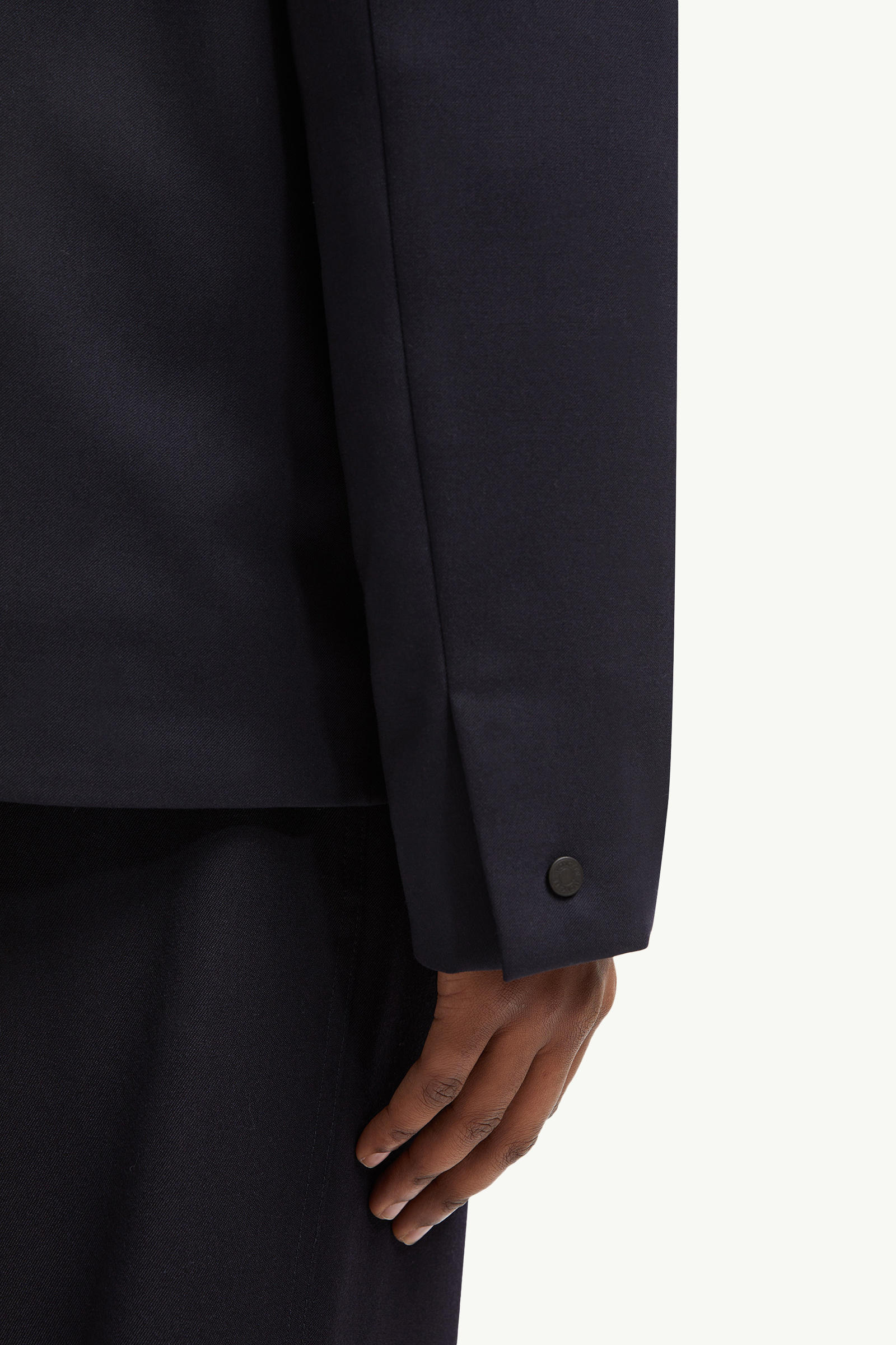 Plumel Daunen-Hemdjacke aus Woll-Gabardine Herren Navyblau Moncler 5