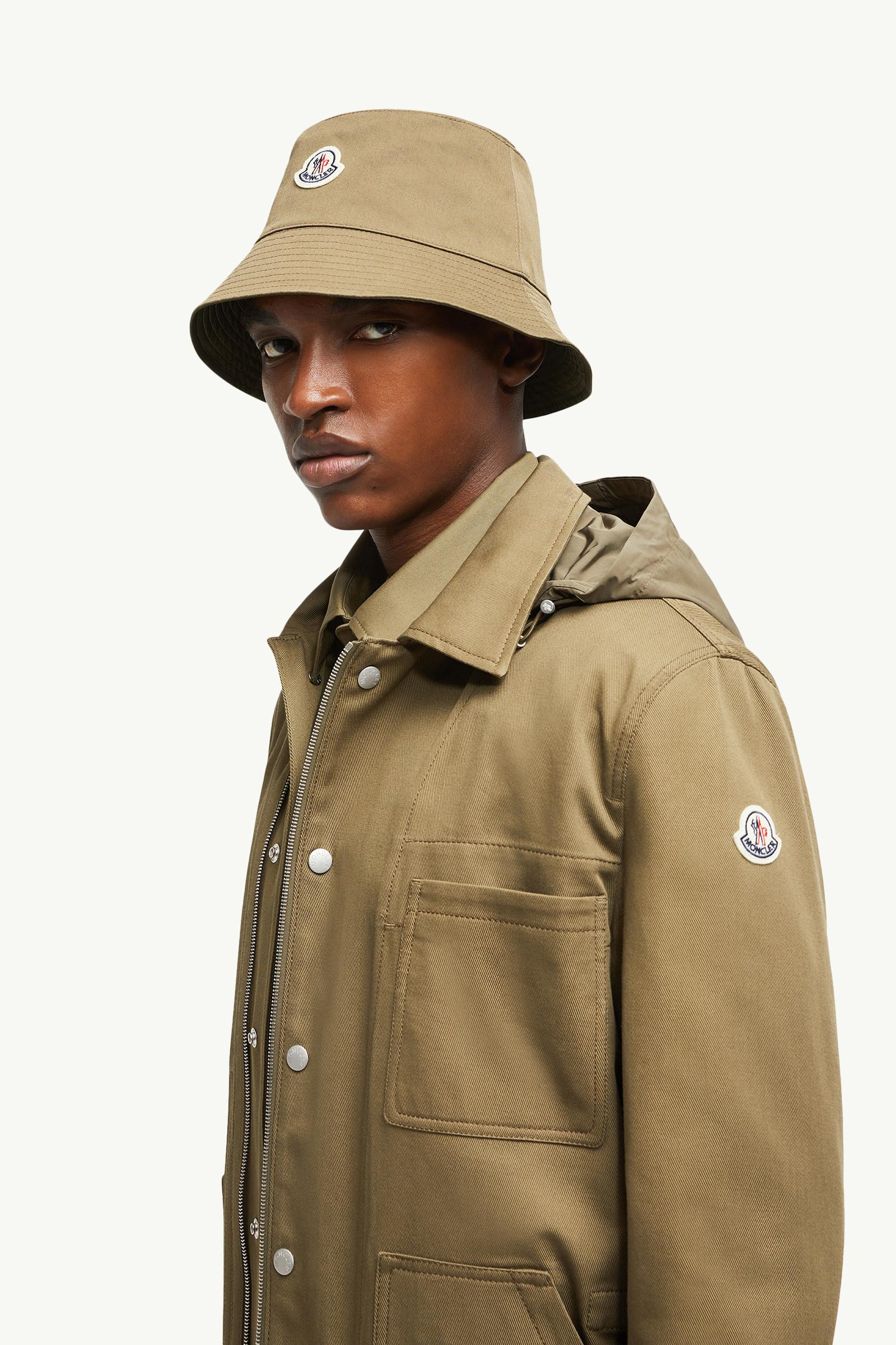 Guerledan Hooded Cotton Shirt Jacket Men Olive Green Moncler 1