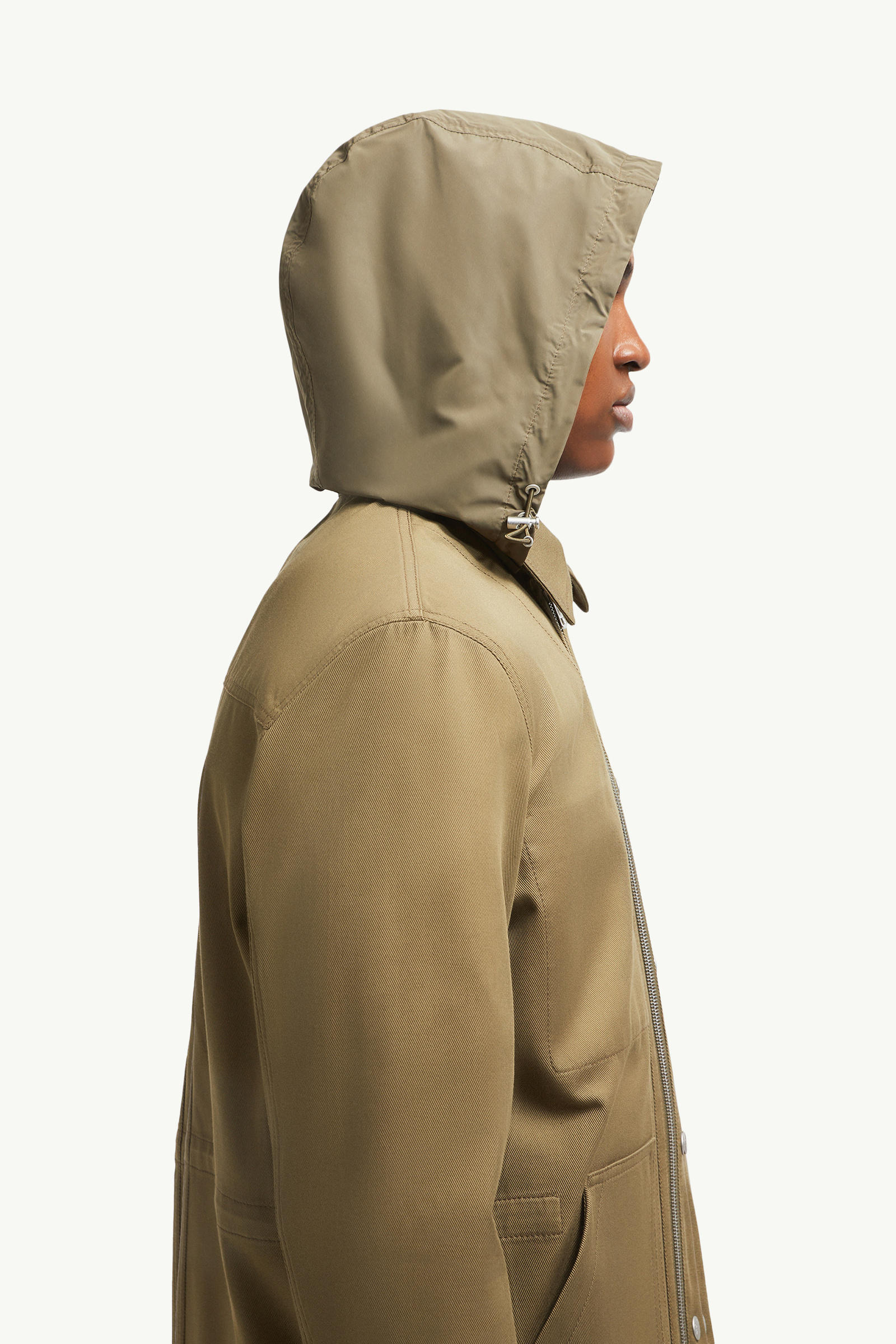 Guerledan Hooded Cotton Shirt Jacket Men Olive Green Moncler 6