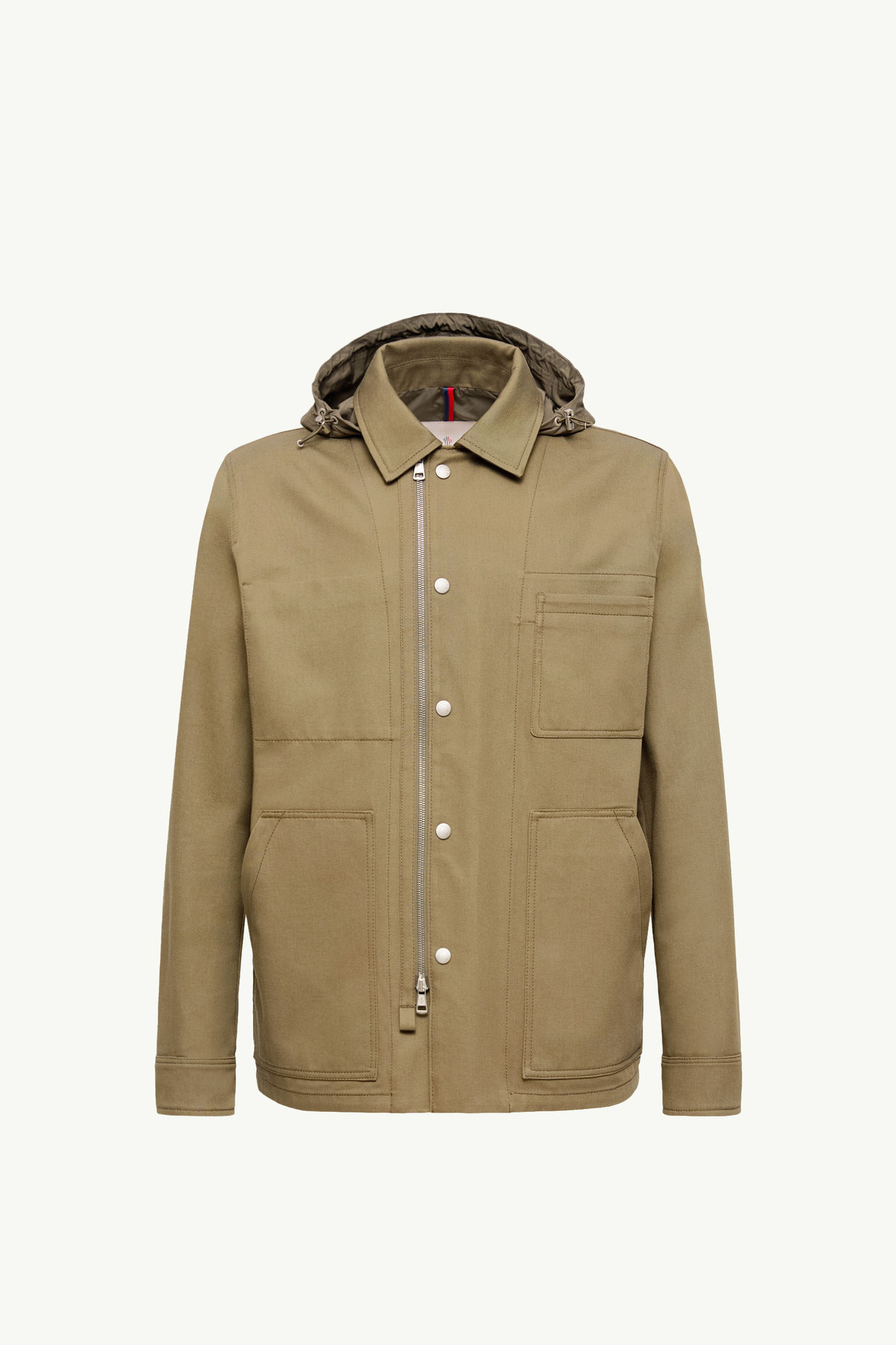 Chaqueta camisera de algodón con capucha Guerledan Hombre Verde Oliva Moncler 2