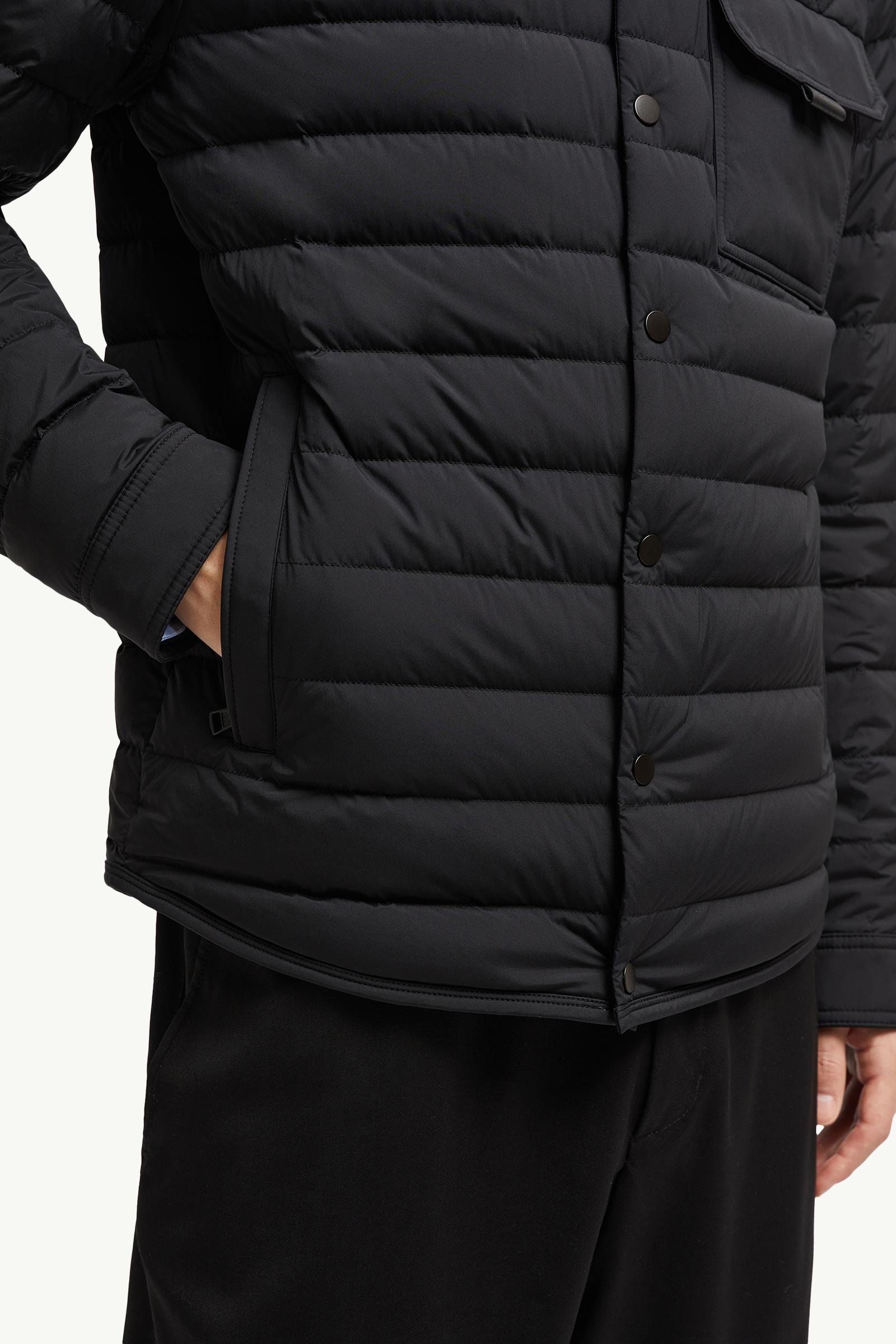 Giacca camicia imbottita Iseran Nero - Piumini Corti Uomo