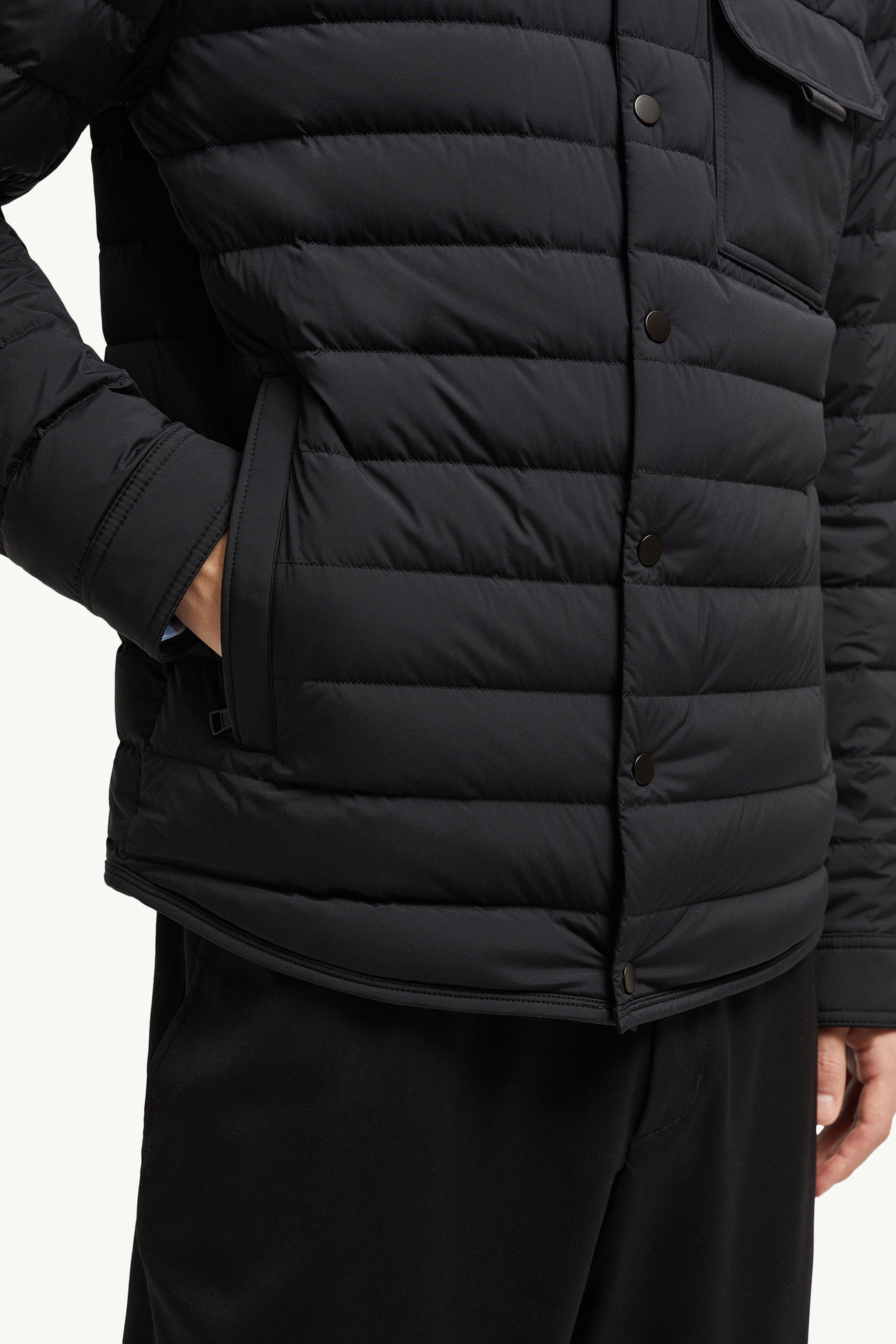 Iseran Down Shirt Jacket Men Black Moncler 5