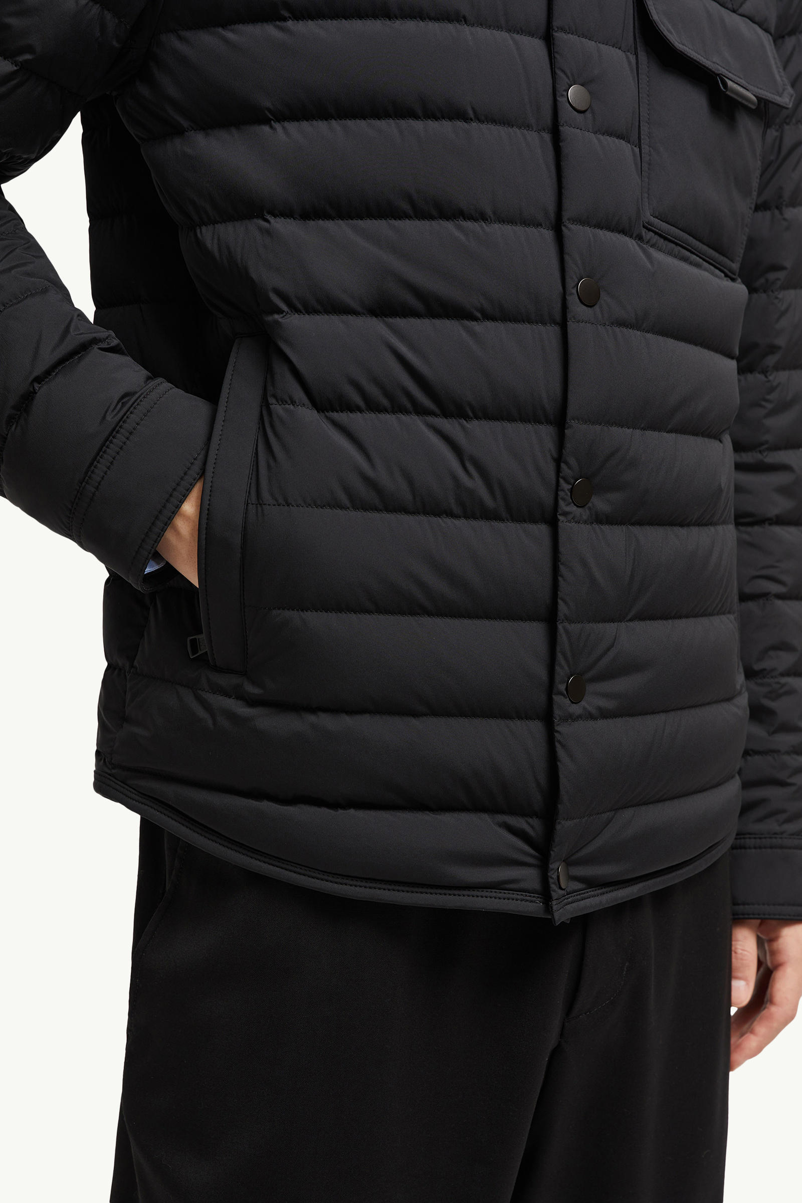 Iseran Down Shirt Jacket Men Black Moncler 5